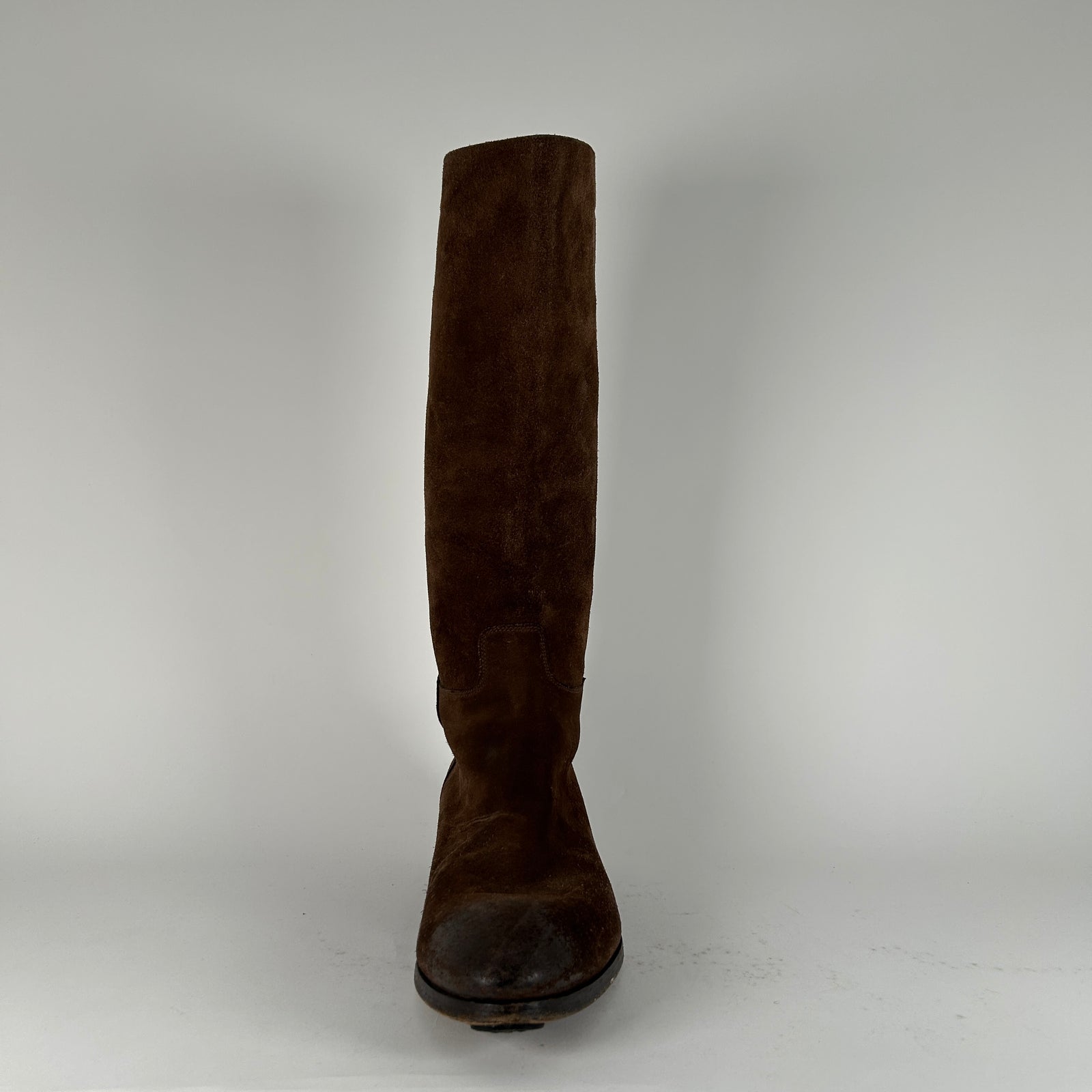 Prada Suede Tall Riding Boot Size 12