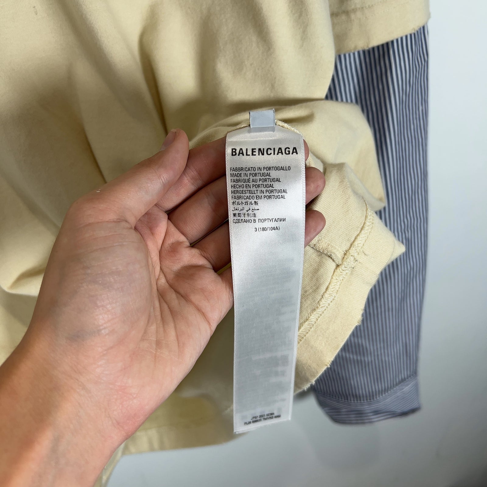 Balenciaga Embroidered 'Campaign' Hybrid Shirt
