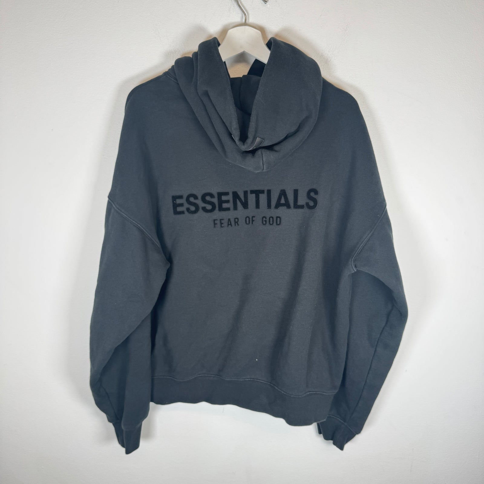 Essentials Black Hoodie Size M