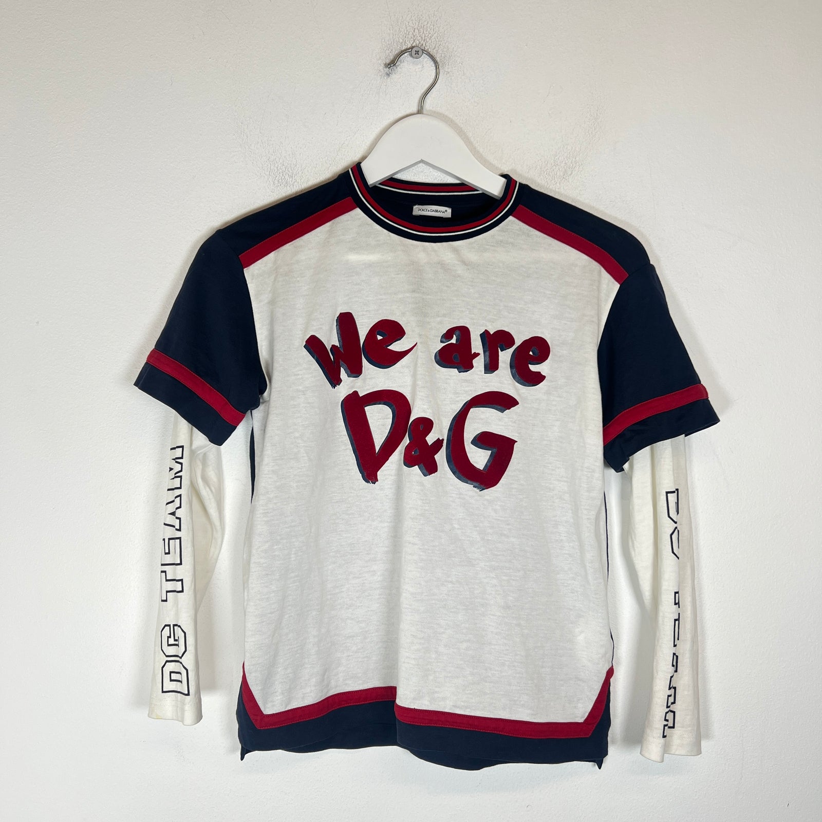 Dolce & Gabbana 'We Are D&G' Double Layered Longsleeve Size XS
