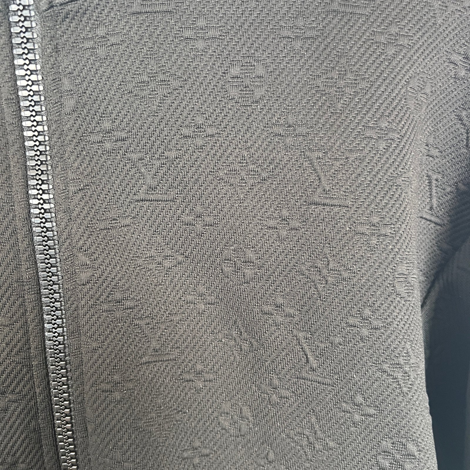 Louis Vuitton Black Monogram Zip Up Size L