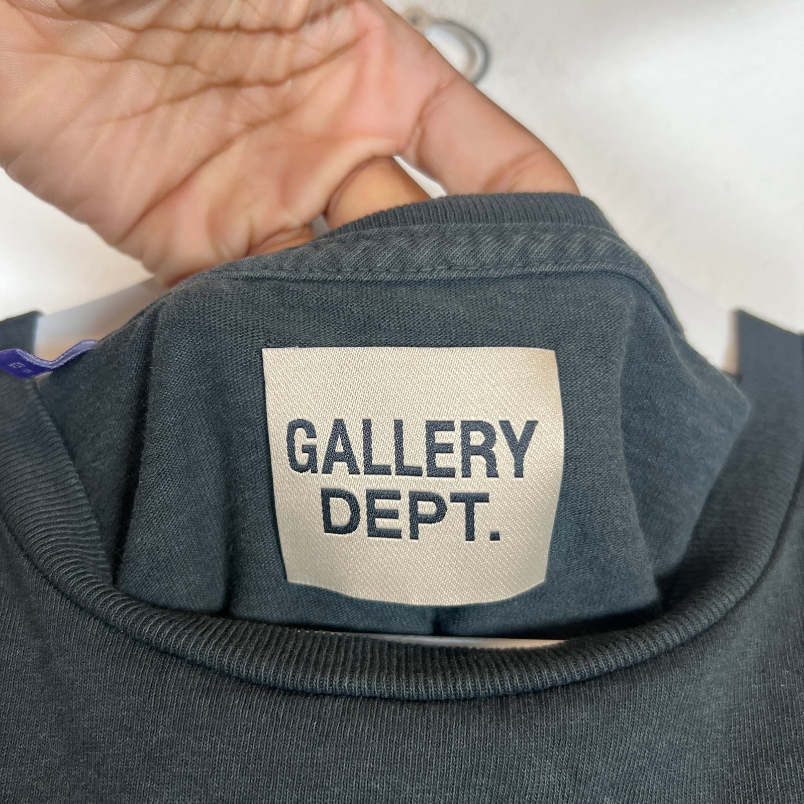 Gallery Dept Black Distressed ATK T-Shirt Size L