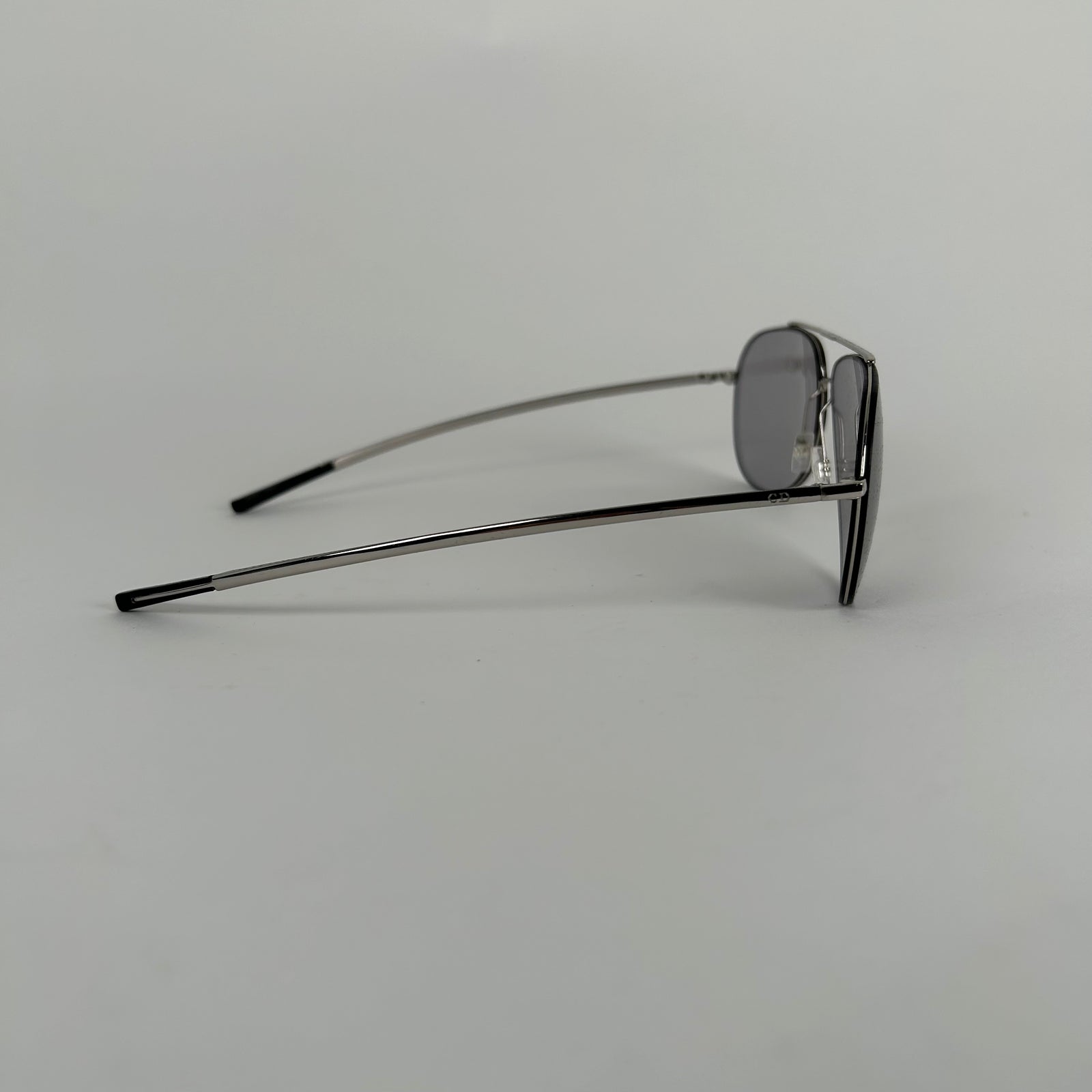 Christian Dior Homme Silver Aviator Sunglasses