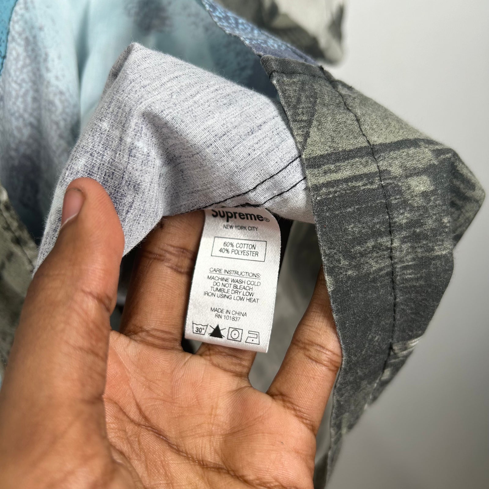 Supreme Muhammed Ali Zip Up Shirt Size M