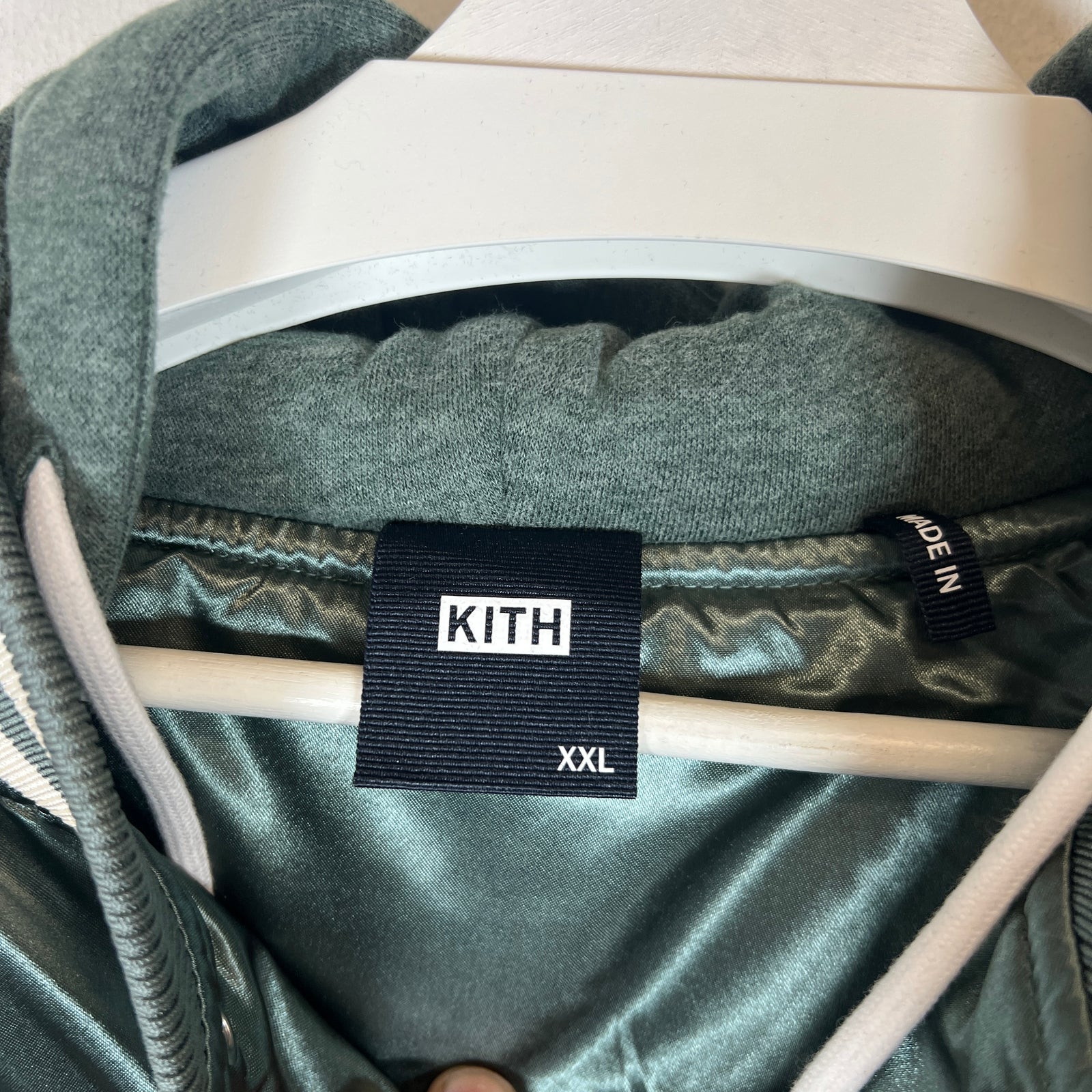 Kith Teal Satin Gorman Bomber Jacket Size XXL