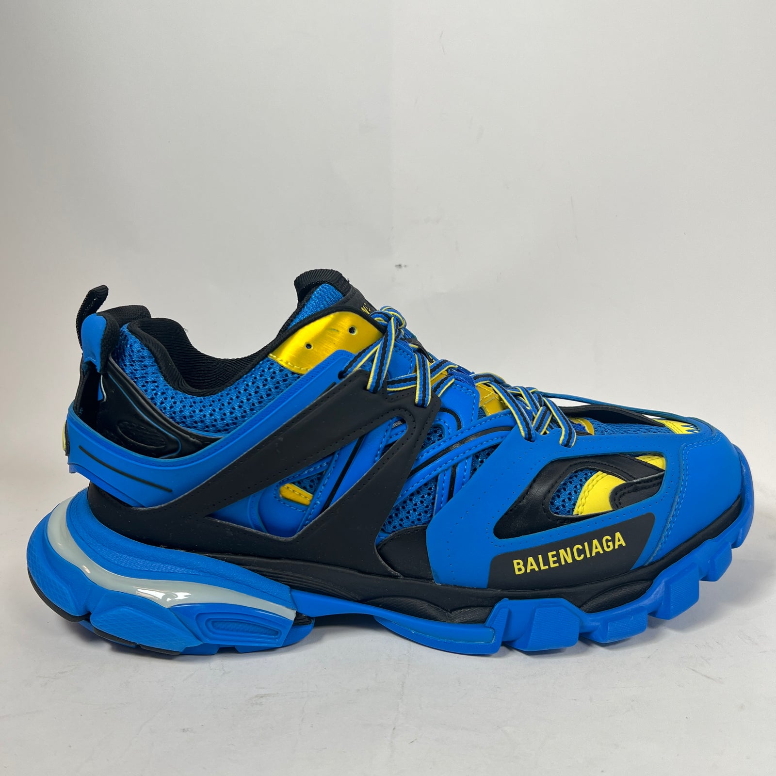 Balenciaga Blue/Yellow LED Track Sneaker Size 44
