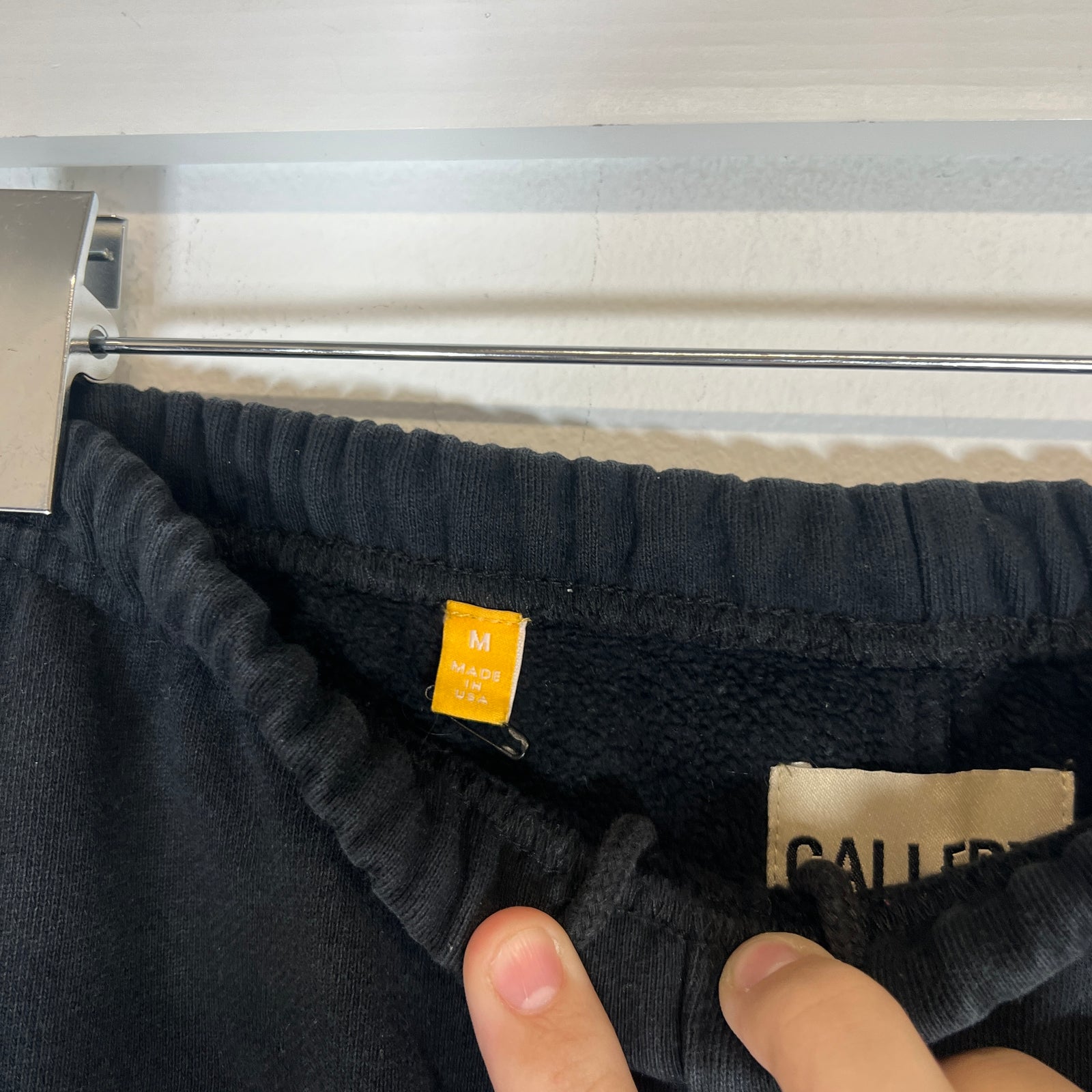Gallery Dept Black Logo Paint Splatter Sweatpants Size M