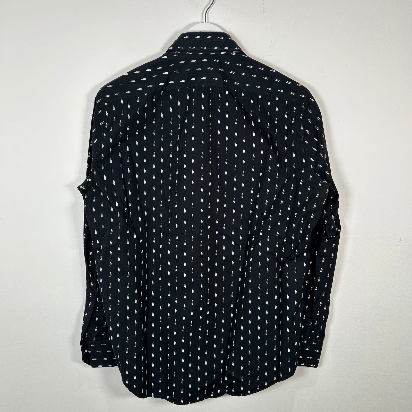 Celine Double Dot Navy Button-Up Shirt Size S
