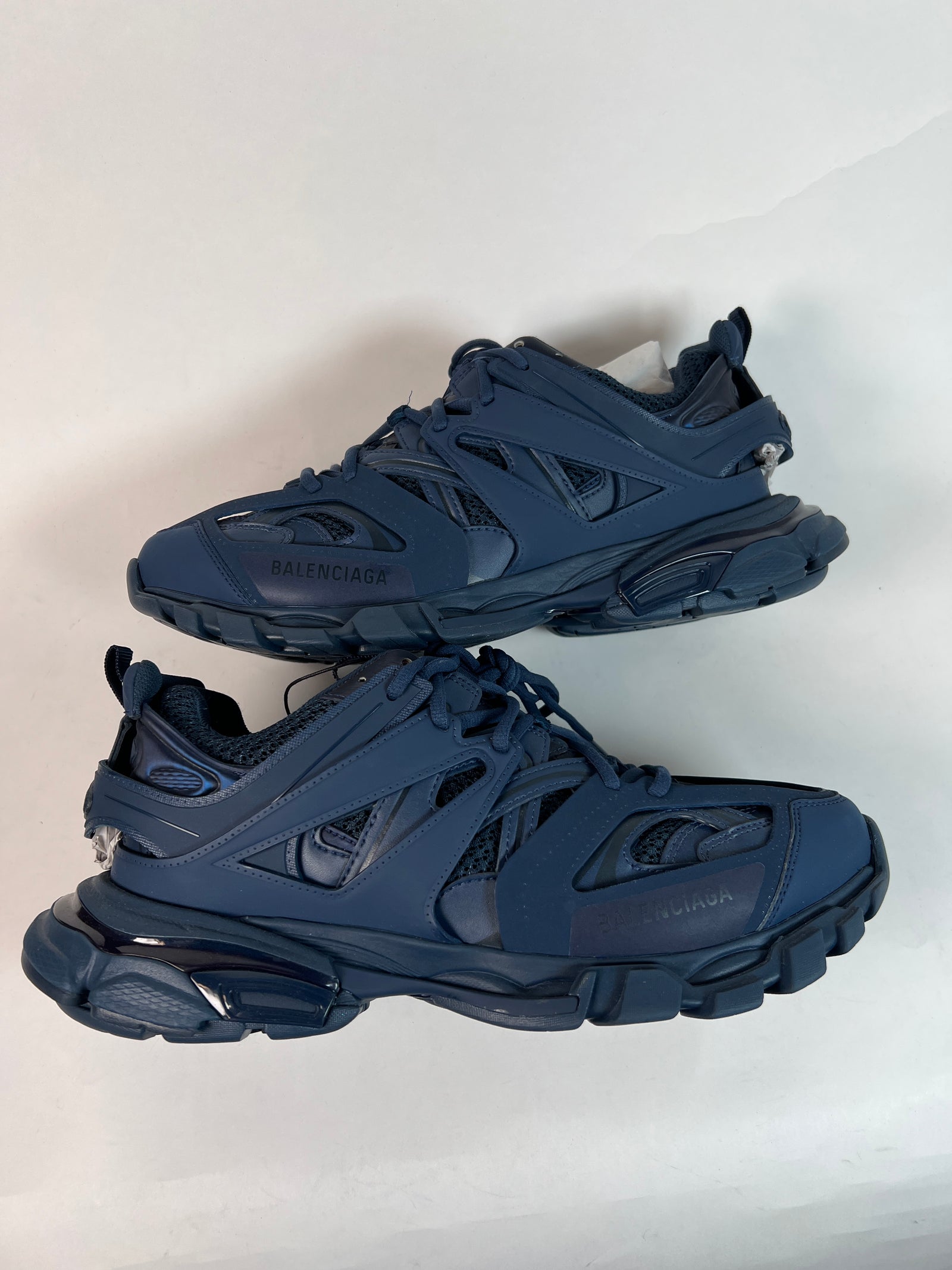 Balenciaga Navy Track Sneakers Sz 43