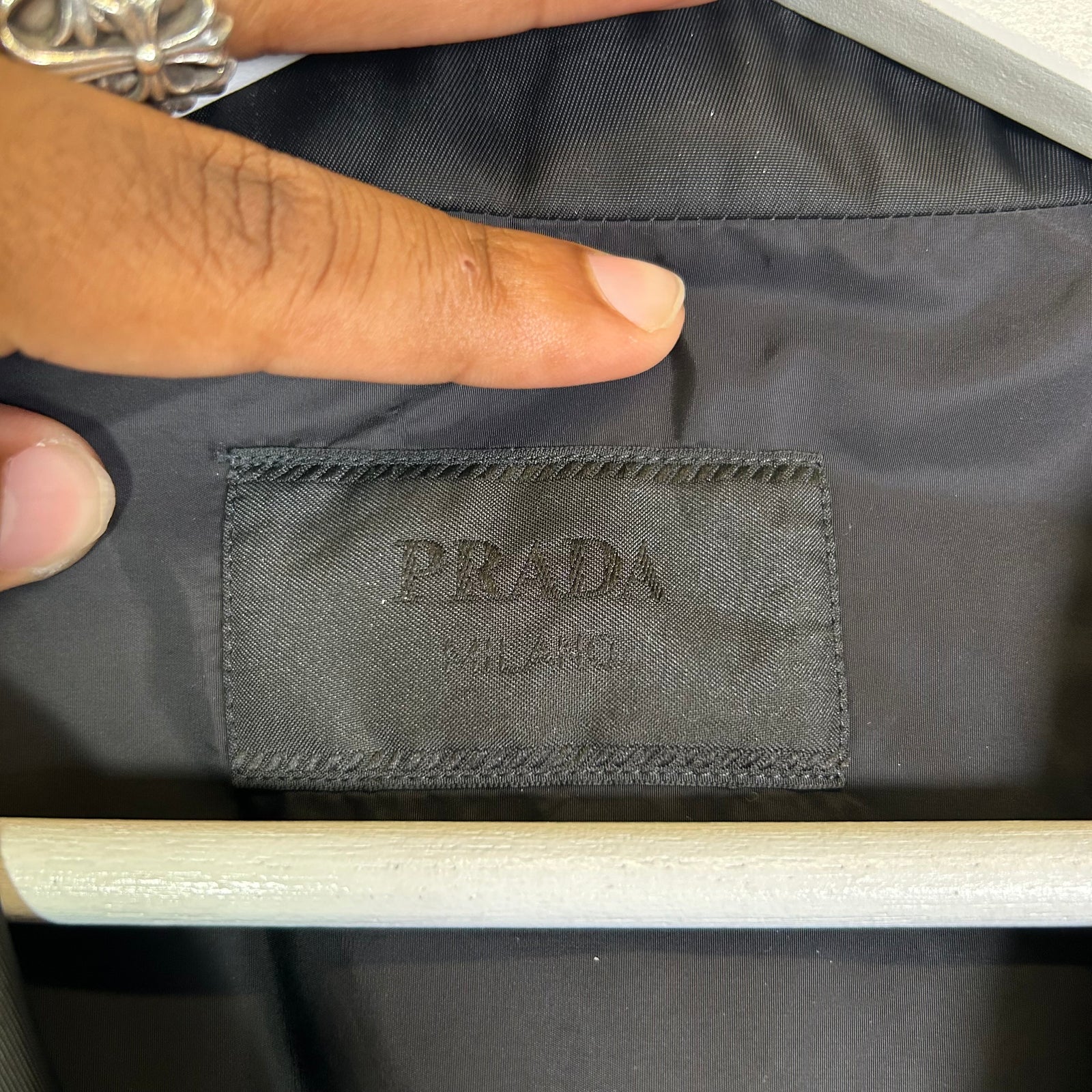 Prada Re-Nylon Logo Button-Up Shirt