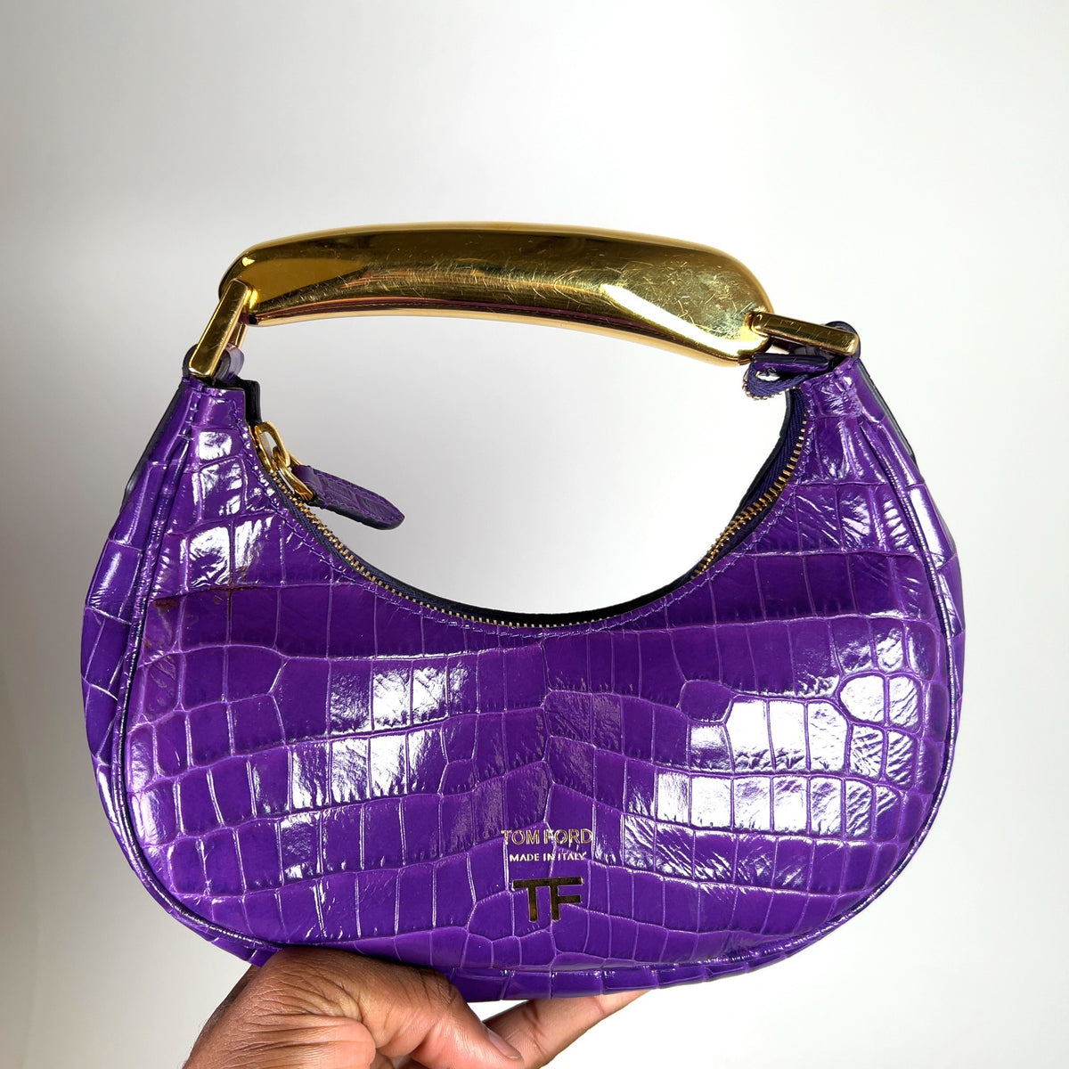 Tom Ford Embossed Leather Handle Bags