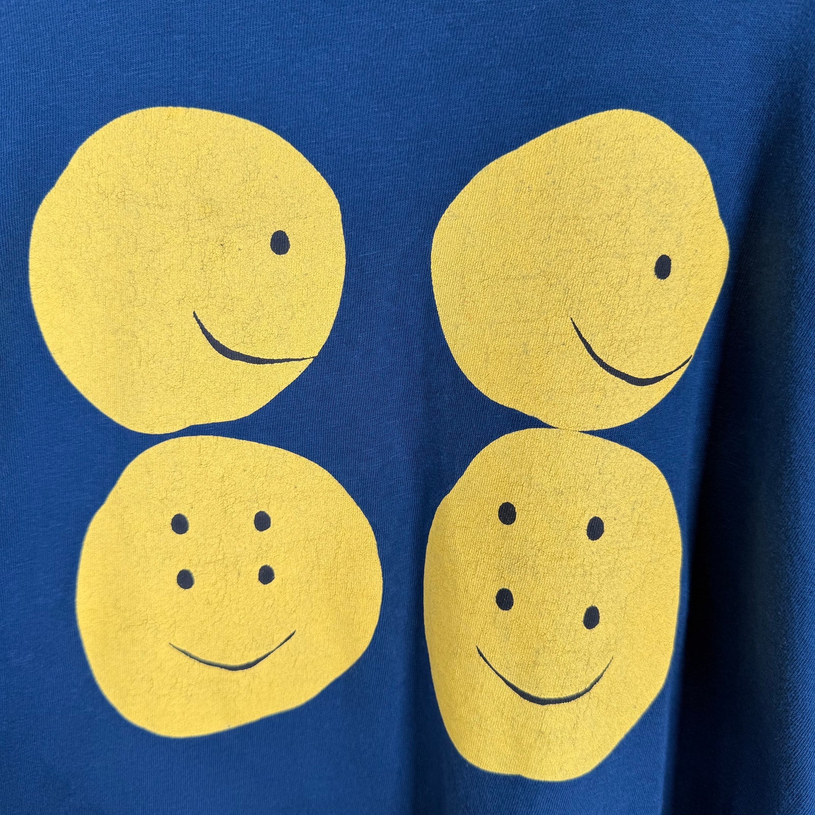 Kapital Smiley Face Jersey T-Shirt Size L