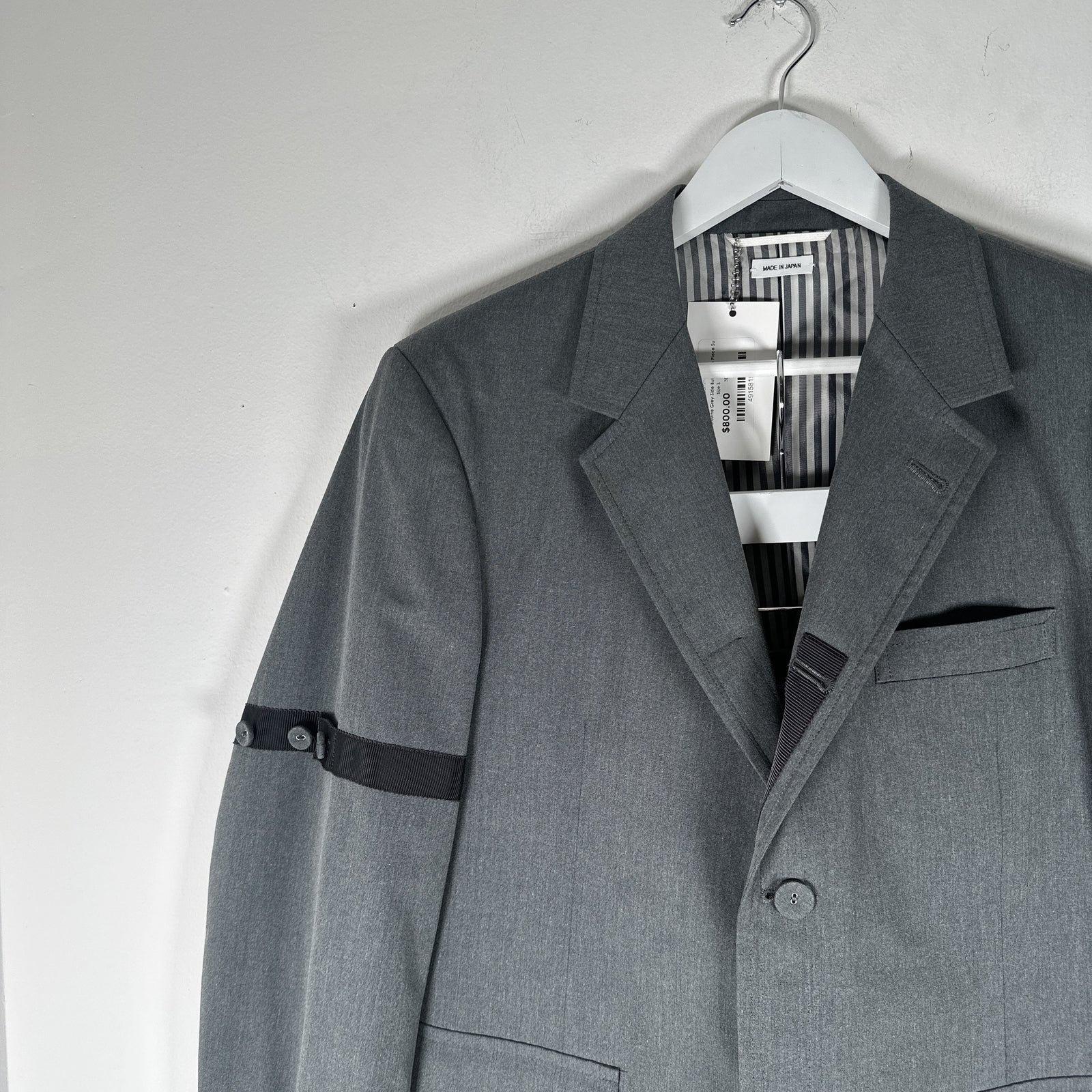 Thom Browne Grey Side Button Two Piece Suit Size S