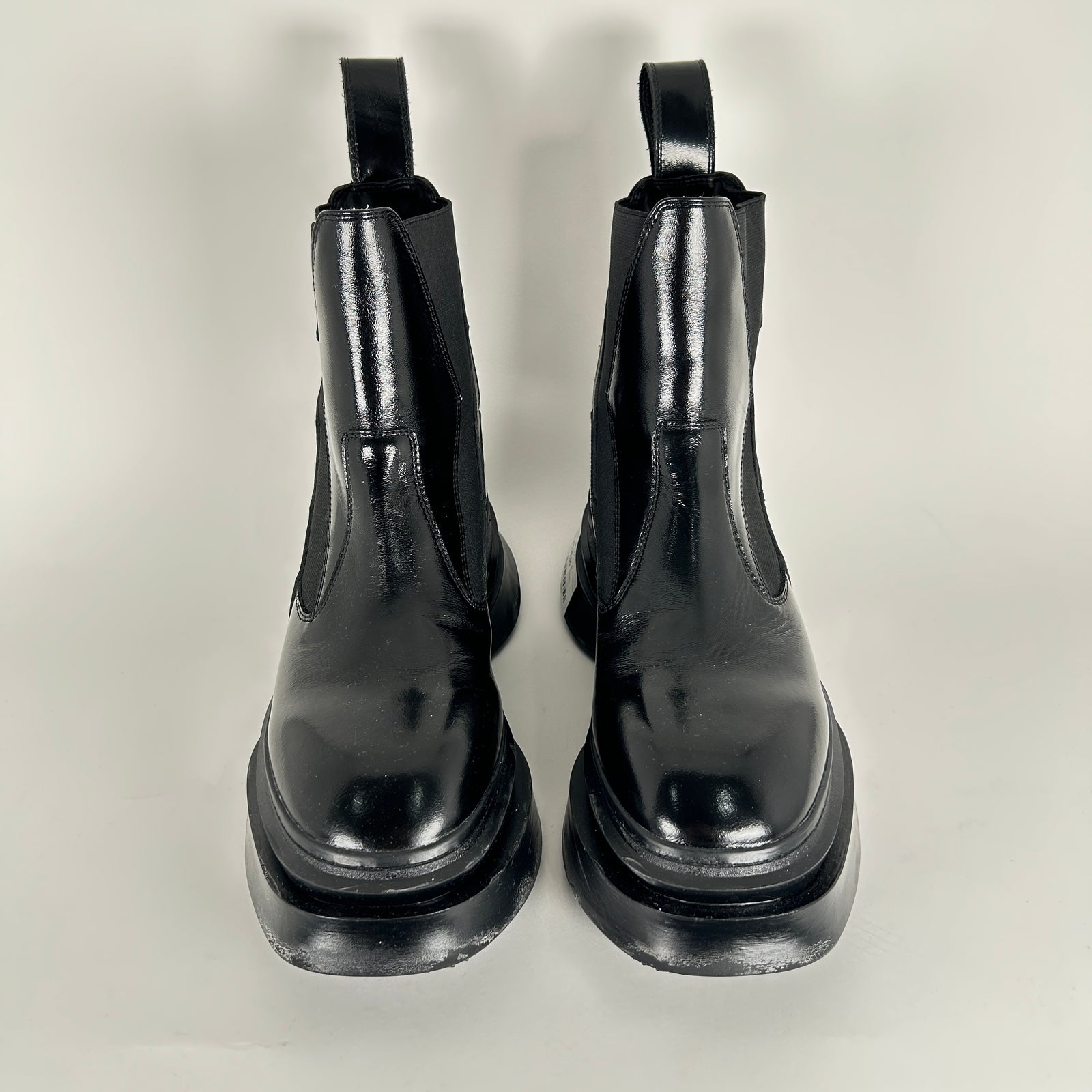 Julius Coated Shell Chelsea Platform Boots Size 12