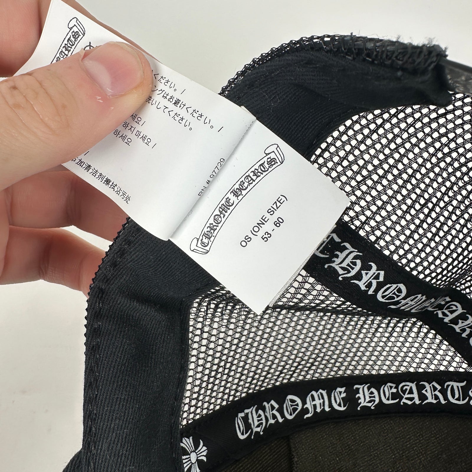 Chrome Hearts 'Las Vegas' Black Trucker Hat