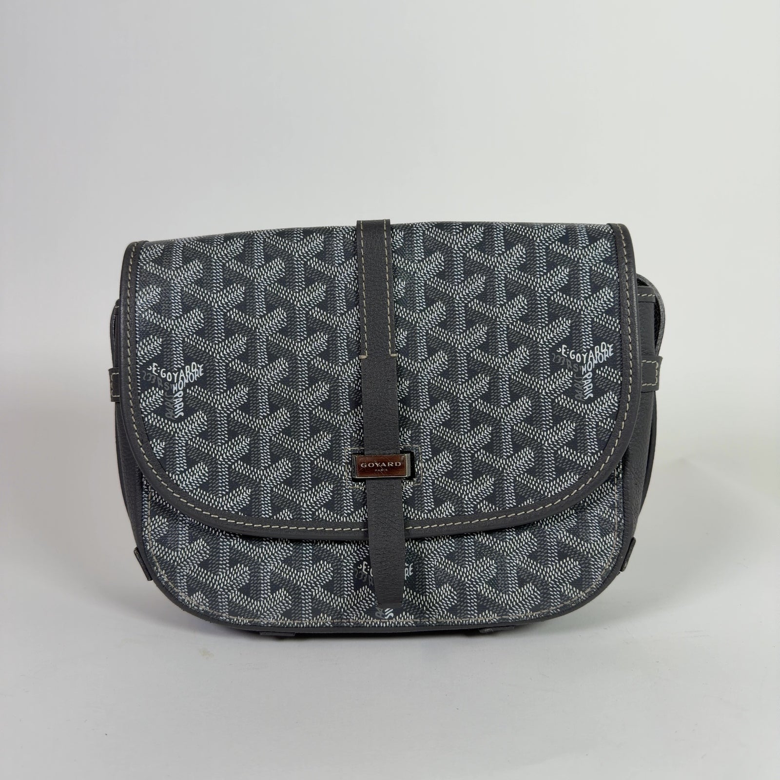 Goyard Grey Belvedere II PM Messenger Bag