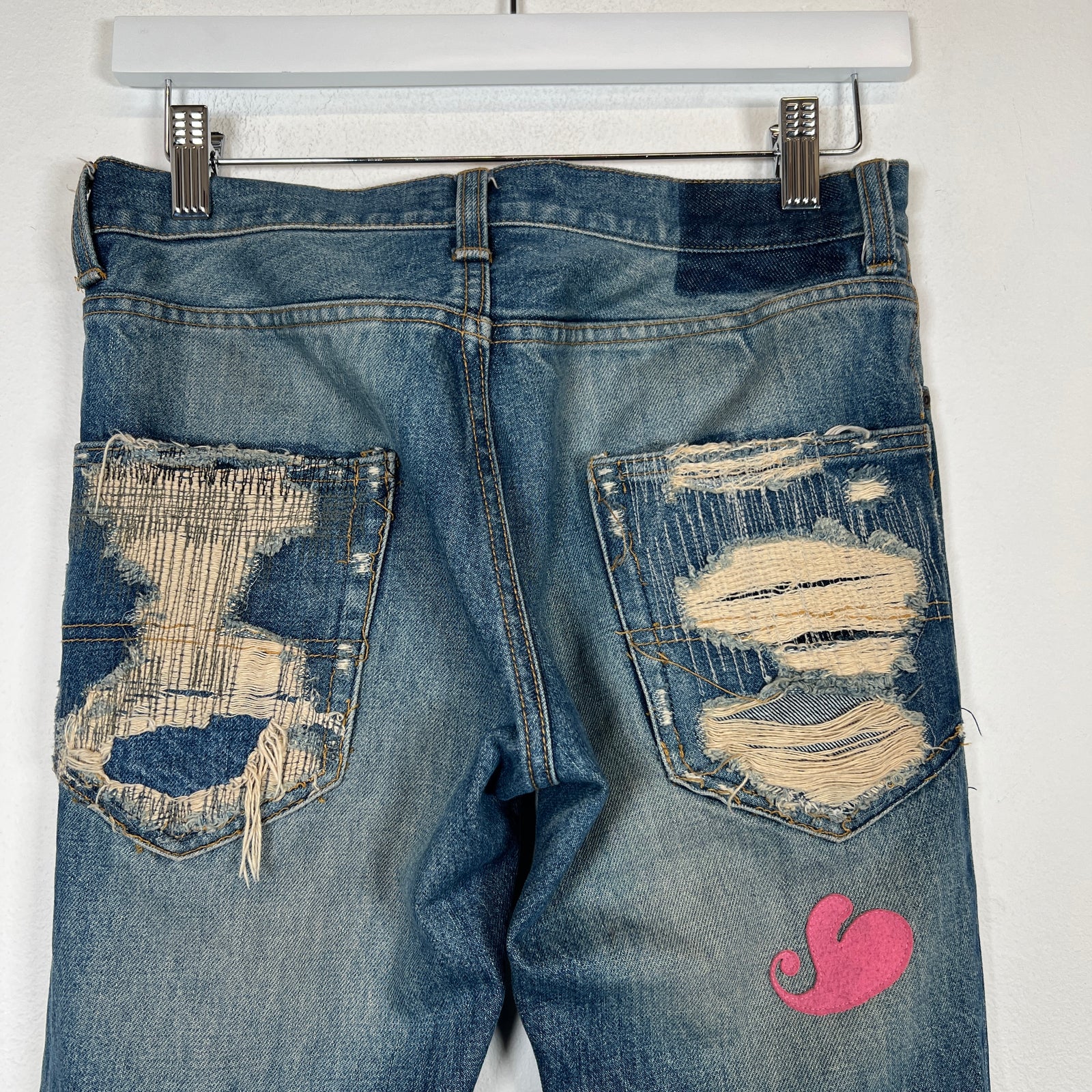 Undercover AW05 Hearts Denim Size 28