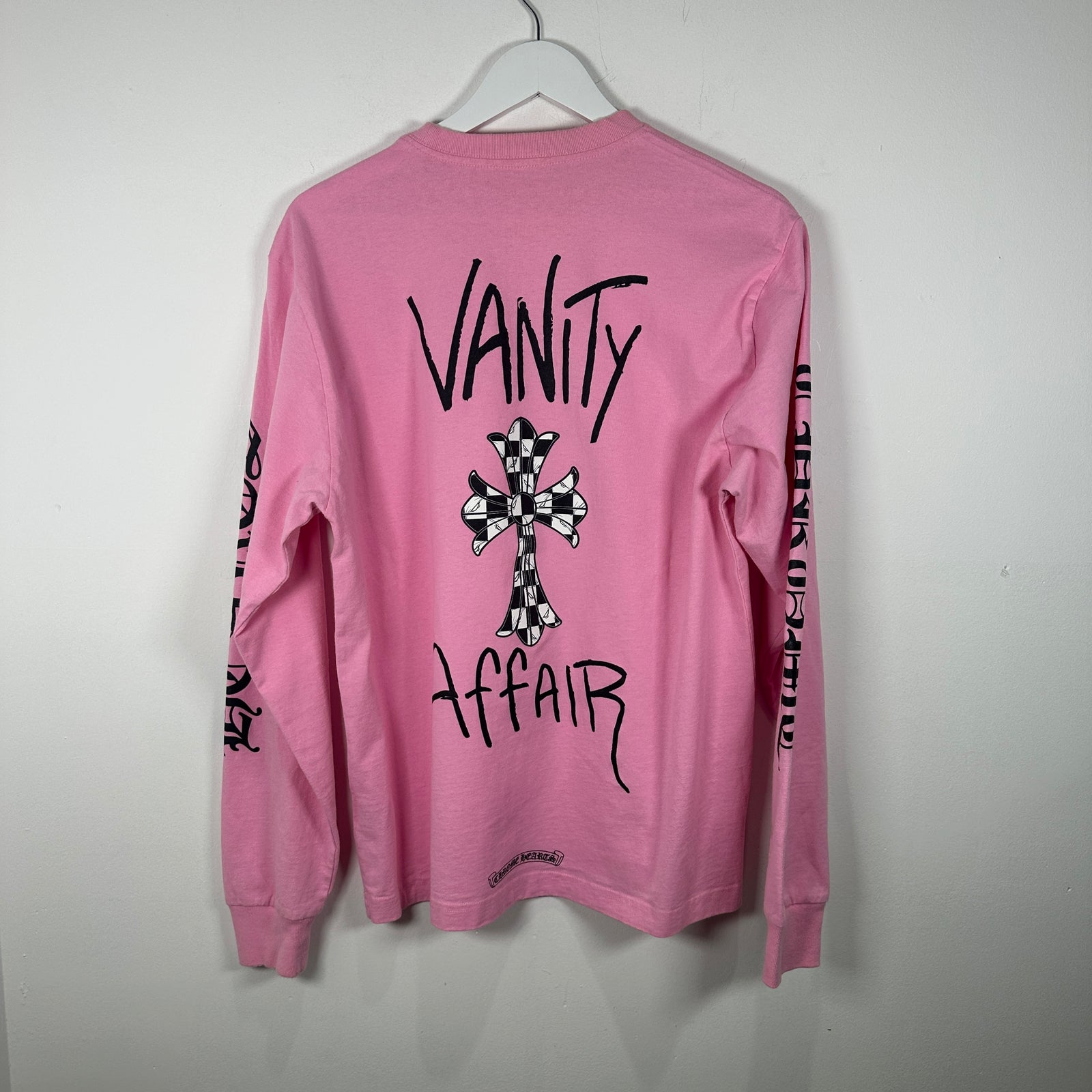Chrome Hearts Pink 'No Vanity' Longsleeve Size L