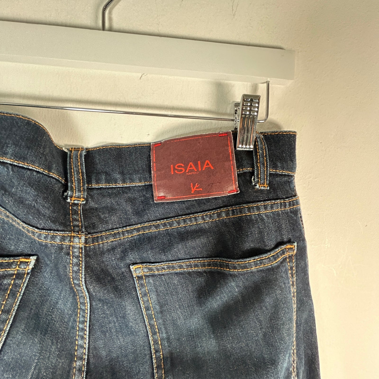 Isaia Raw Denim Jeans Size 46