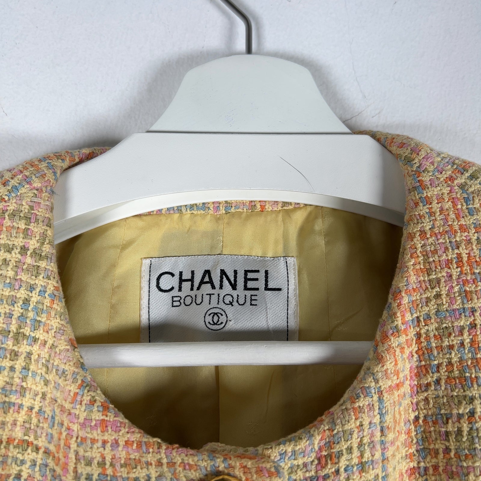 Chanel Cruise FW94 Easter Tweed Jacket Size S