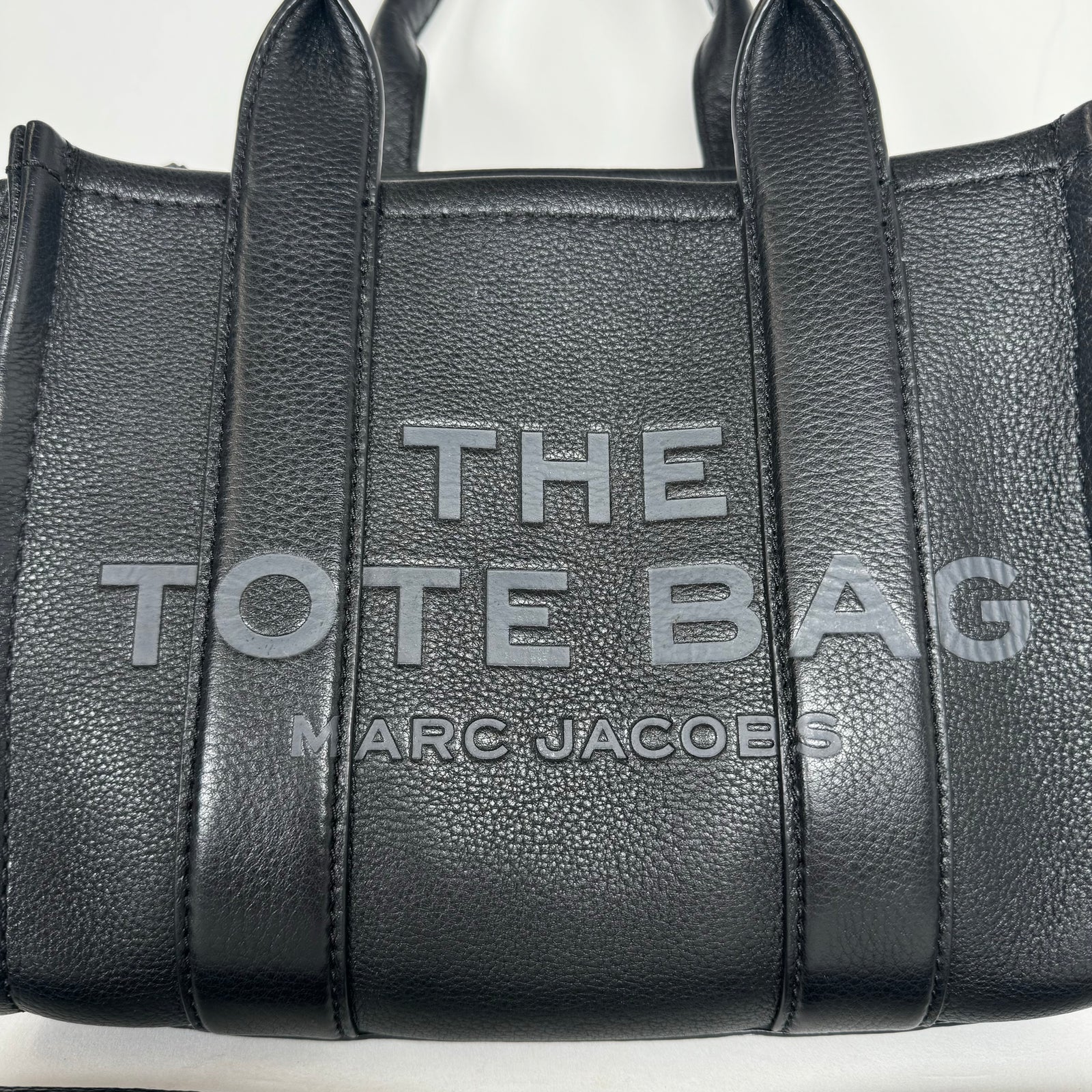 Marc Jacobs Black Leather Small Tote Bag