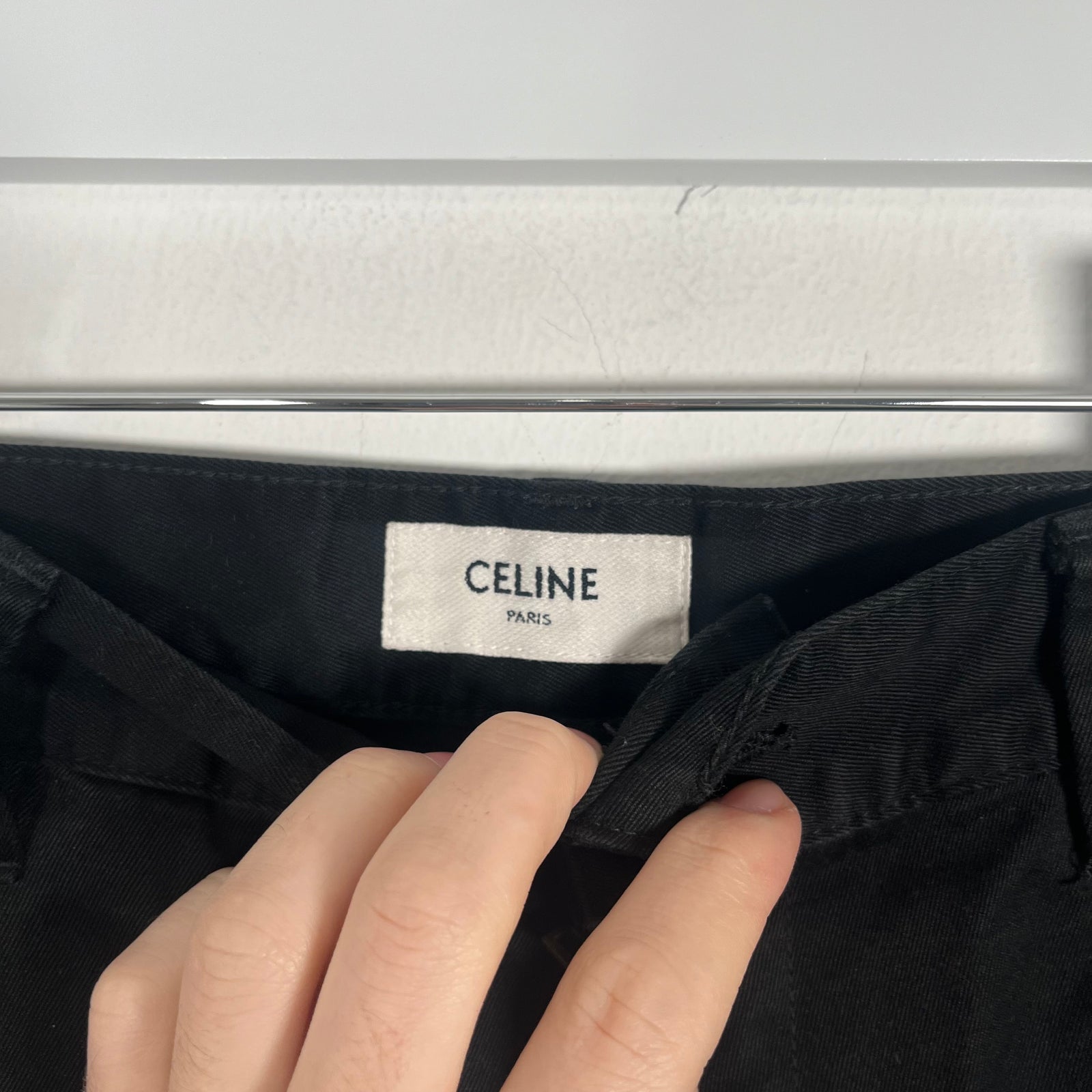 Celine Black Straight Fit Pants Size 29