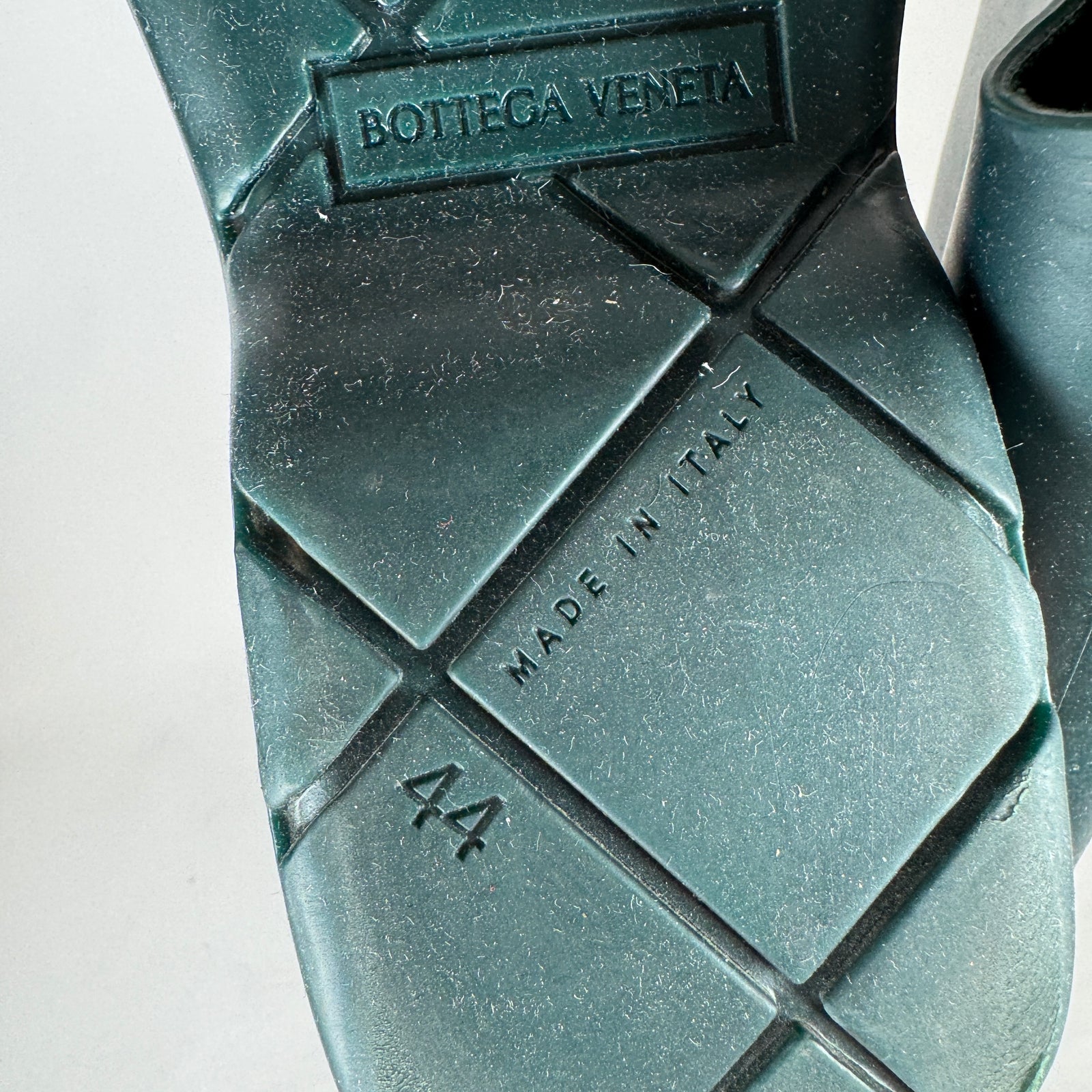 Bottega Veneta Teal Knee High Puddle Boots Size 44
