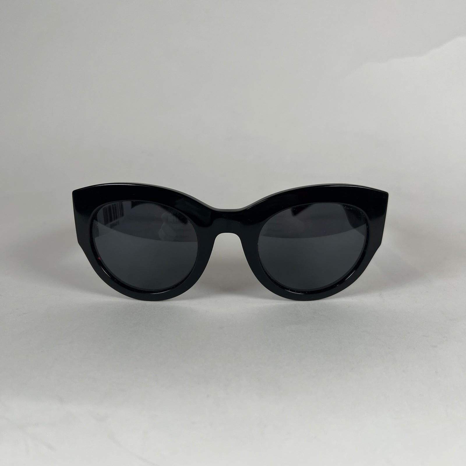 Versace round black and gold sunglasses