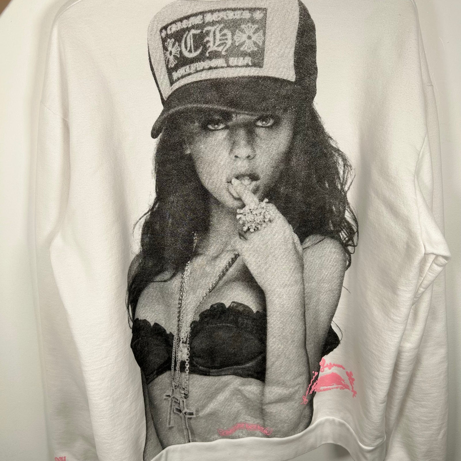 Chrome Hearts Laurie Lyn Stark Love You White Hoodie Size M