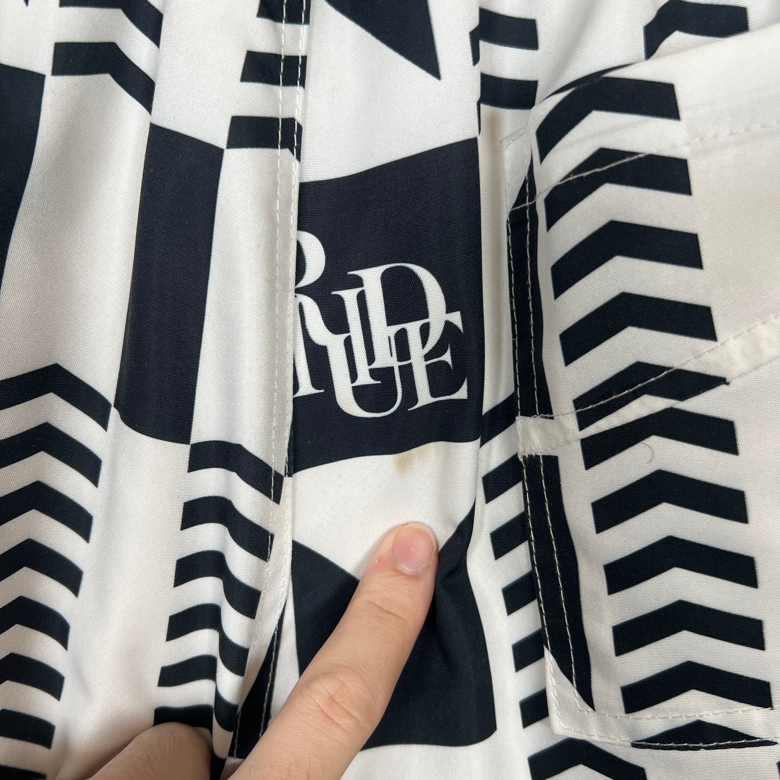 Rhude Black Grasse Swim Shorts Size S