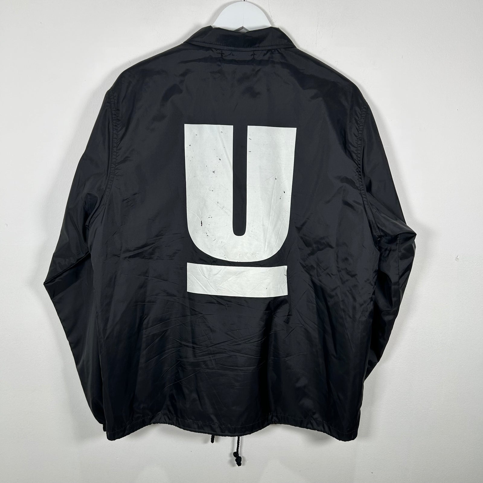 Undercover Black Logo Coach Jacket Size M