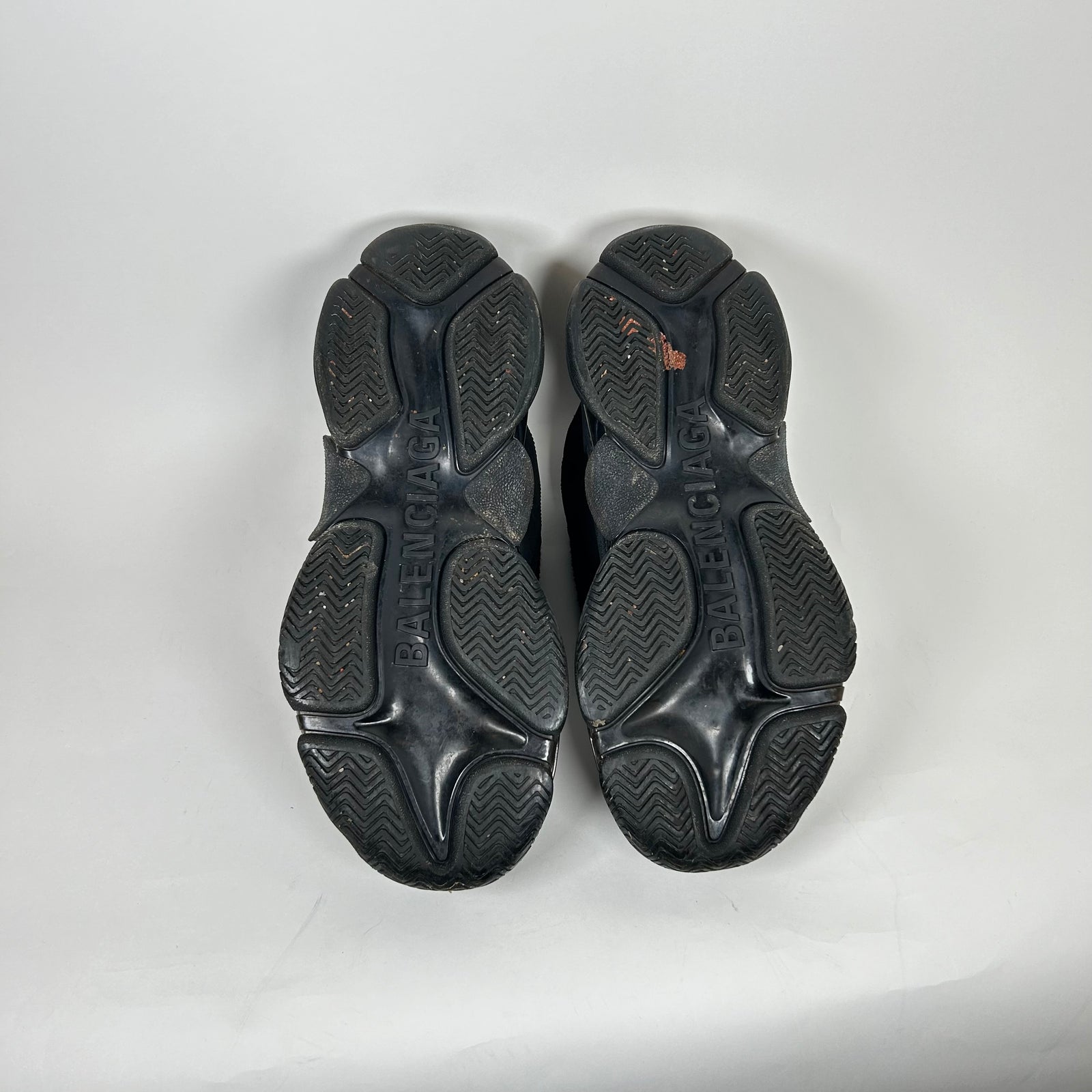 Balenciaga Black/Black Triple S Sneaker Size 10