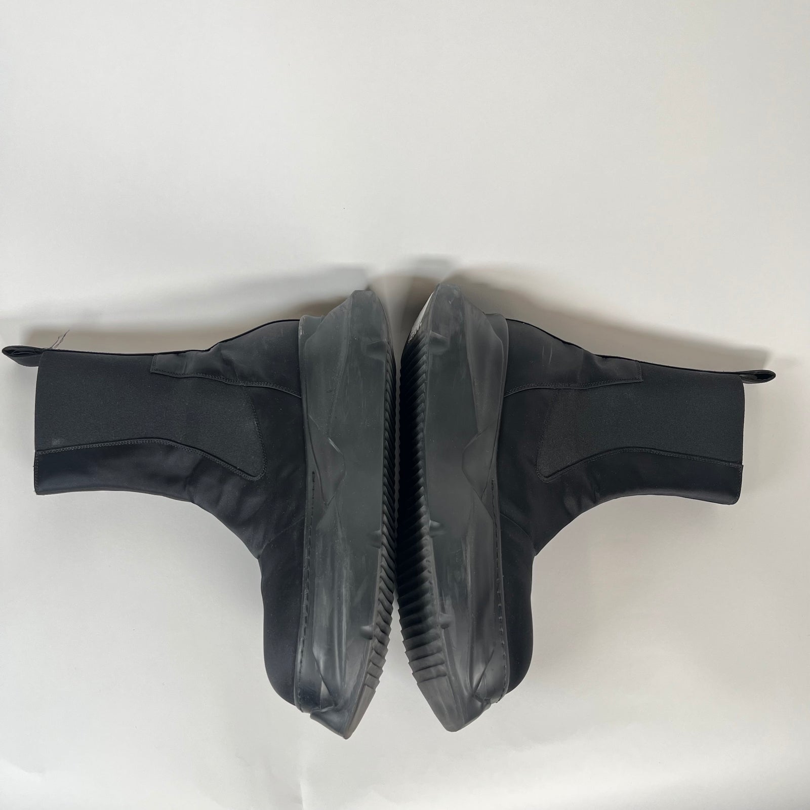 Rick Owens Drkshdw Satin Abstract Beatle Boots Size 44
