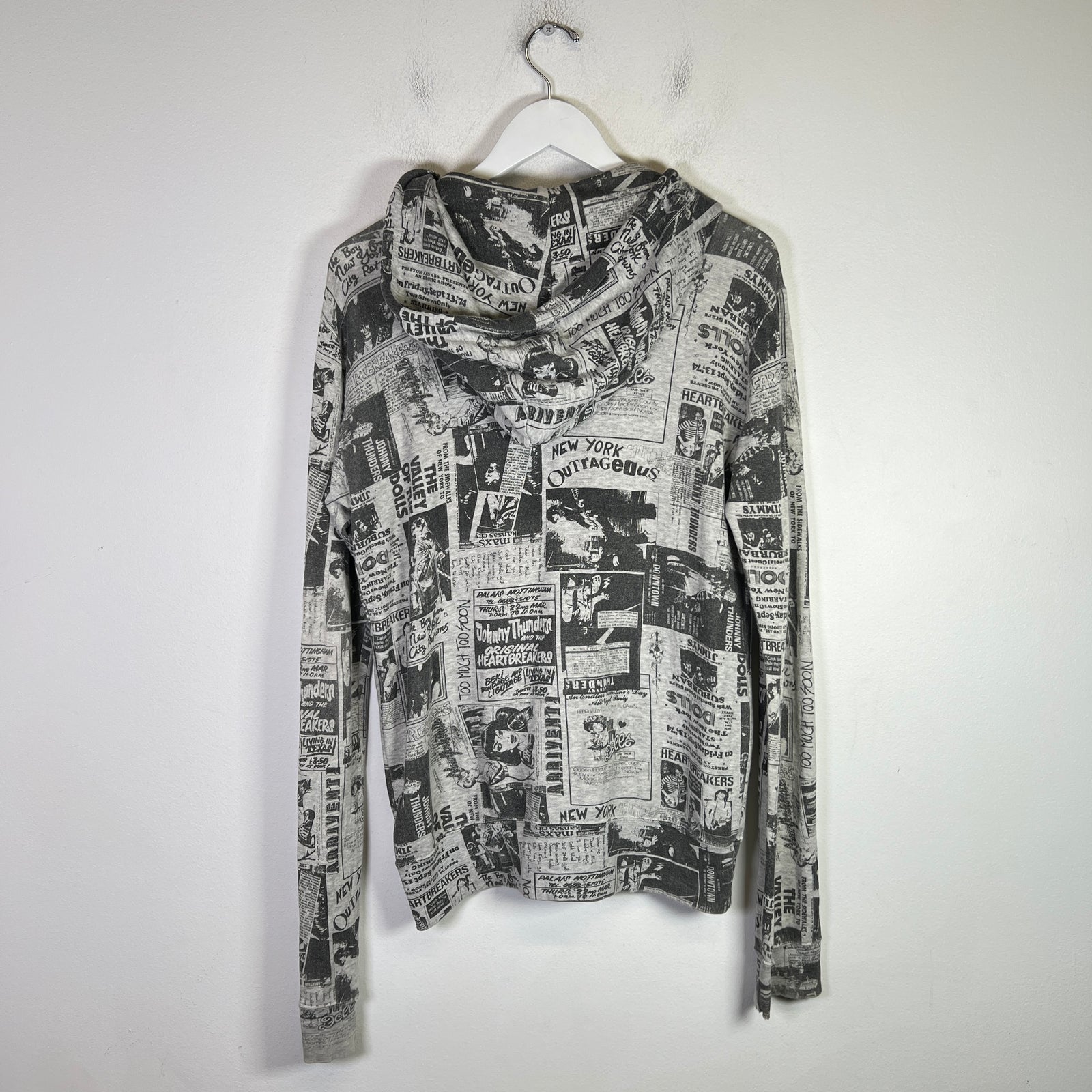 Hysteric Glamour New York Dolls AOP Zip-Up Hoodie
