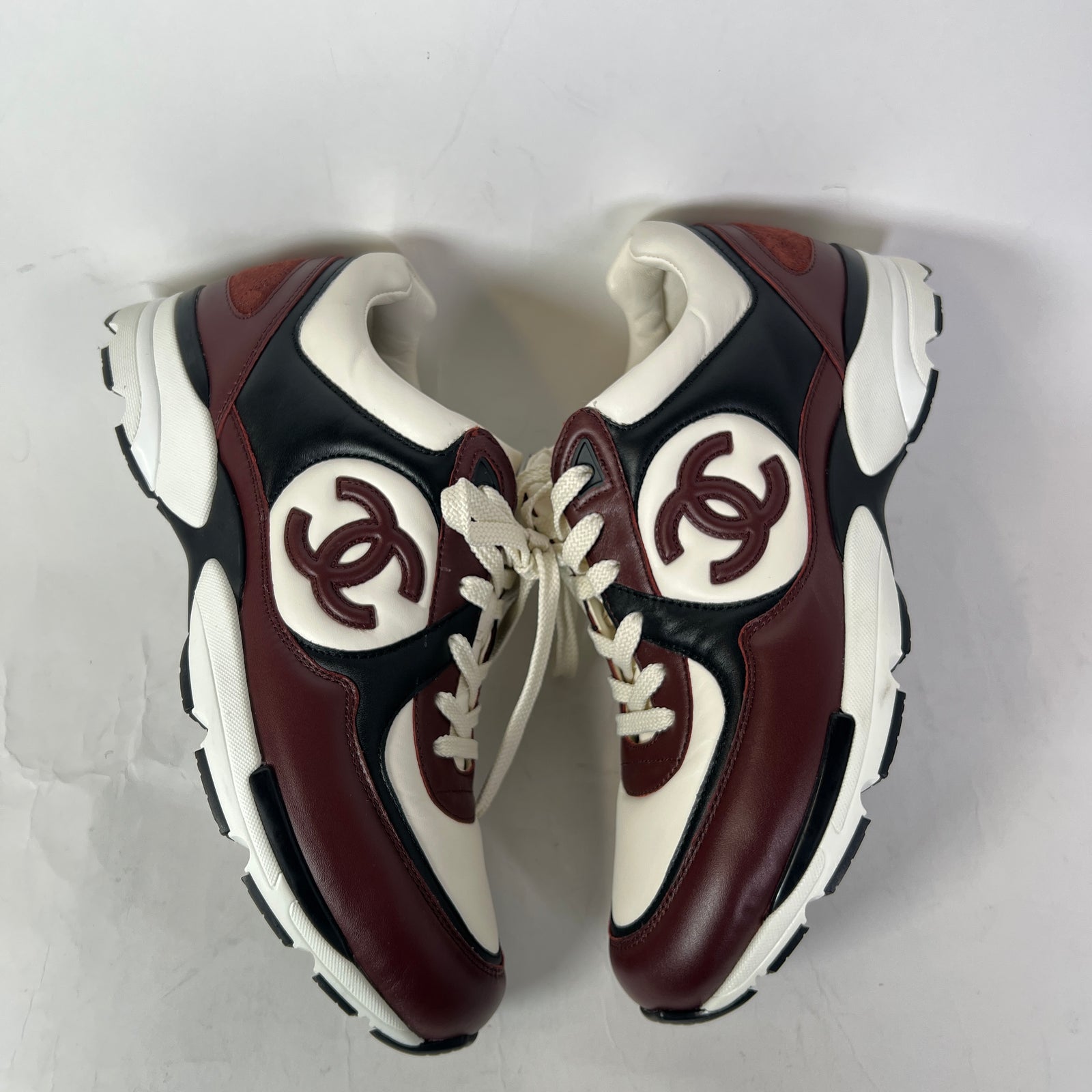 Chanel Interlocking CC Calfskin Leather Runners