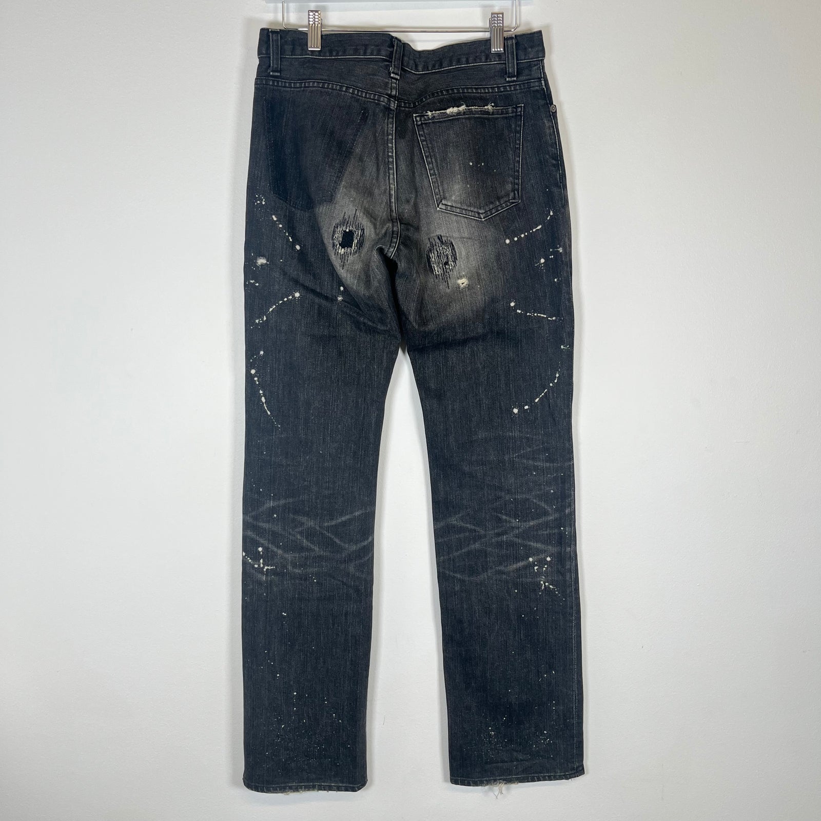 Number (N)ine AW01 "Standards" Grunge Bootcut Denim Size 3