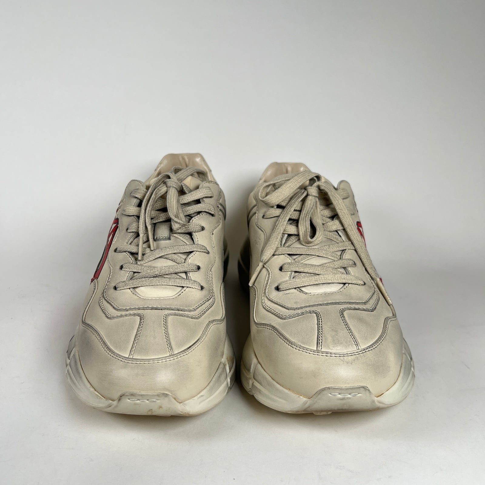Gucci Rhyton Mouth Print Leather Sneaker Size 12