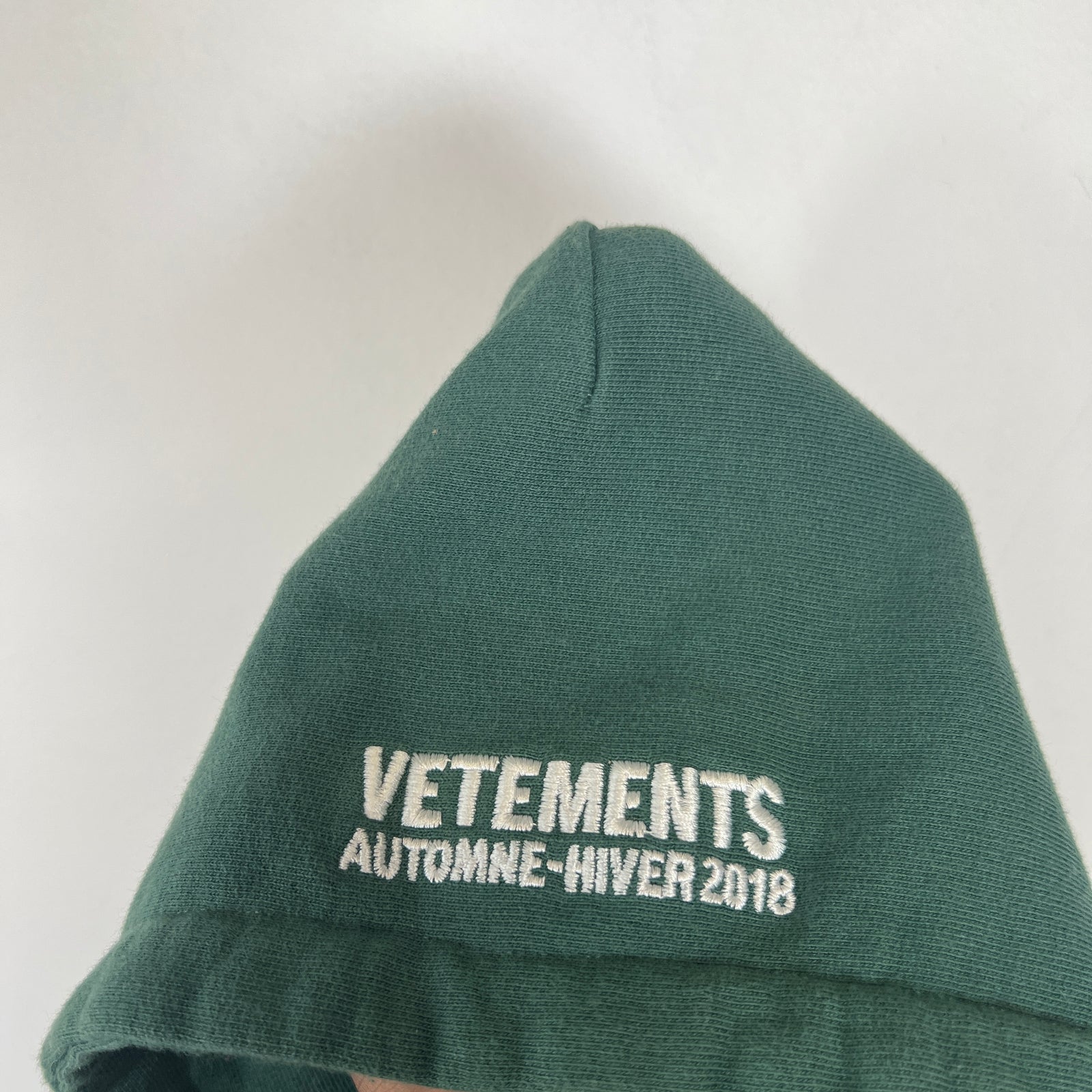 Vetements Green German Tourist Hoodie Size S