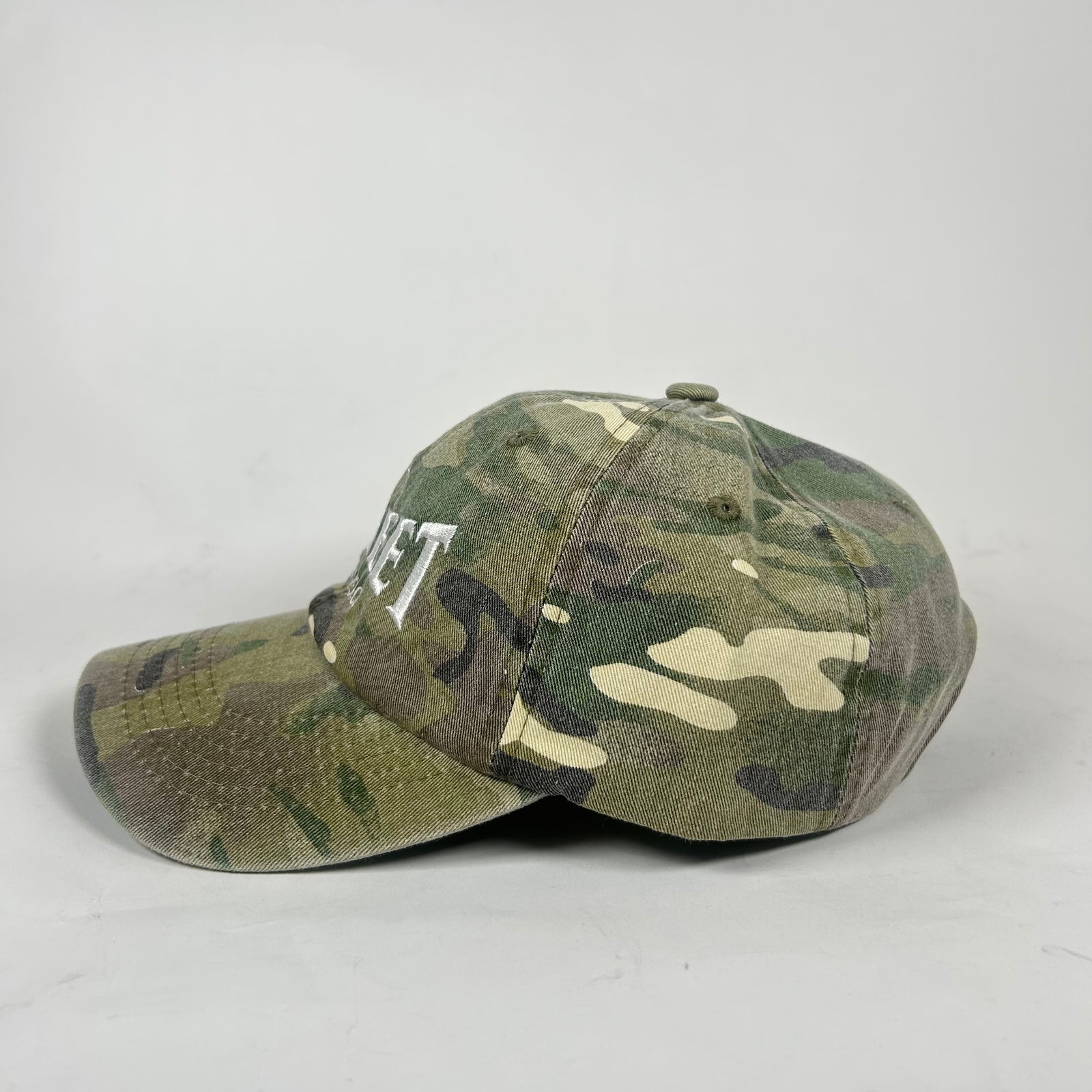 Street Commerce Green Camo Logo Distressed Cap
