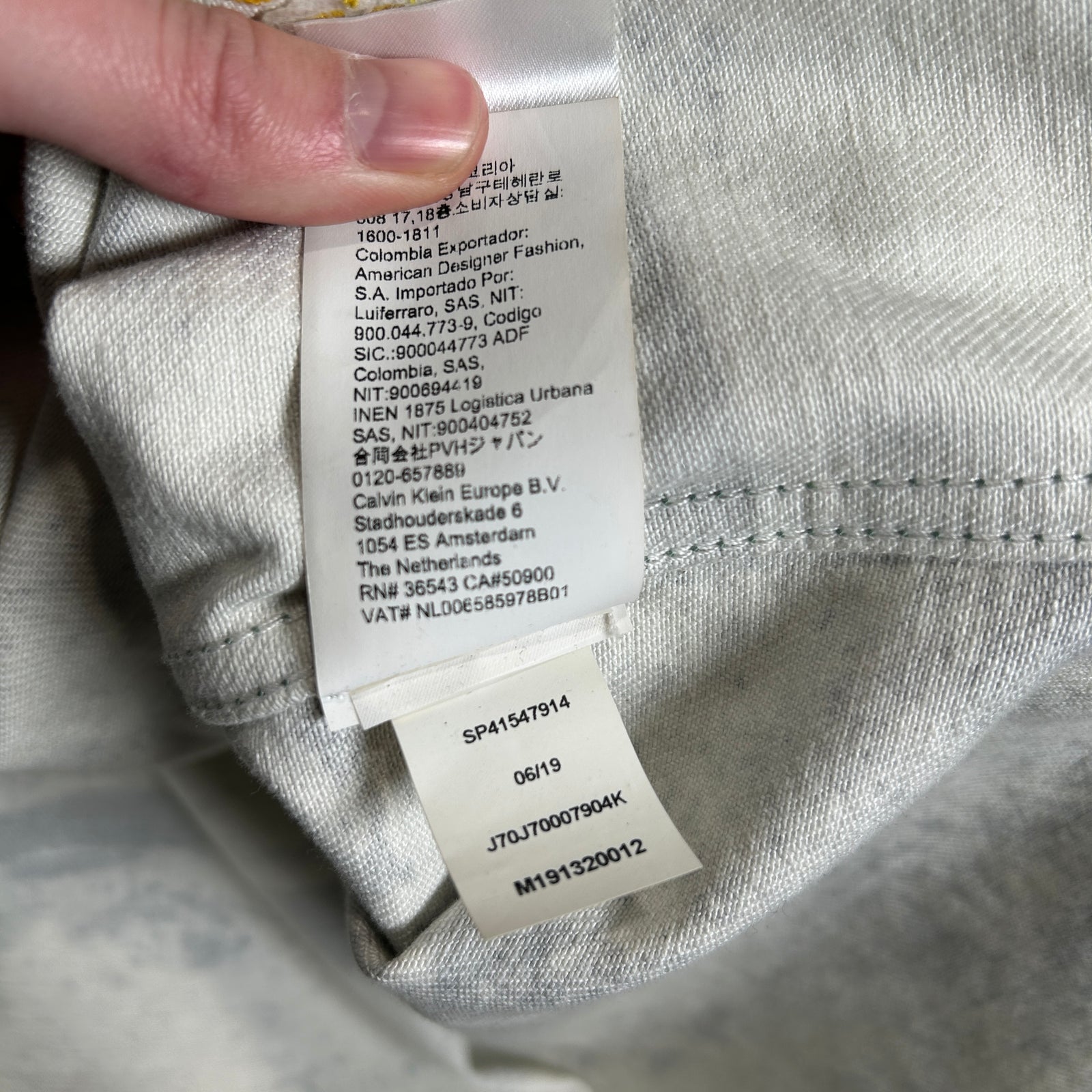 Raf Simons x Calvin Klein Jeans FW19 Moon Landing Denim Jacket Size L