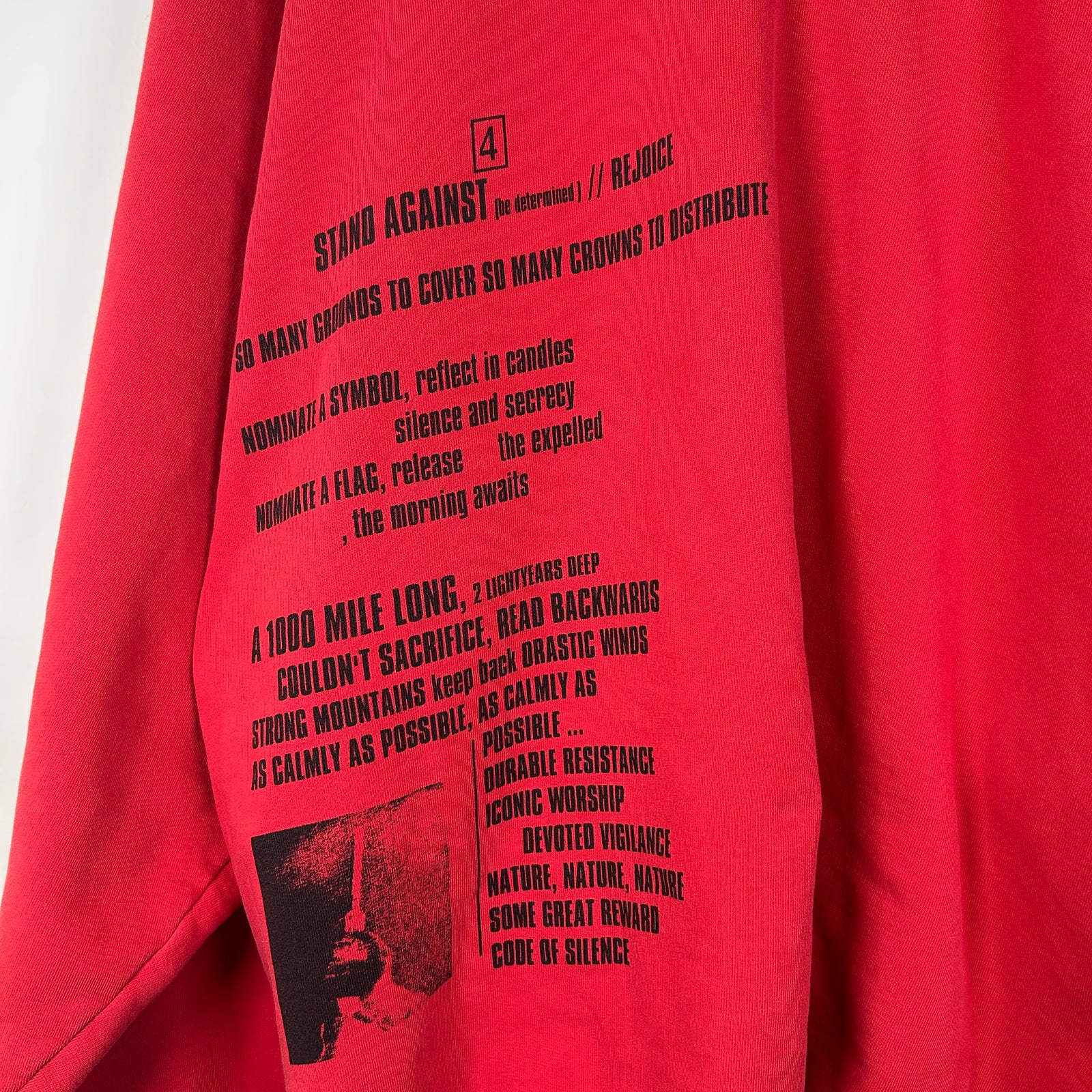 Raf Simons Archive Redux SS02 Peter De Potter Terror Oversized Hoodie Size M