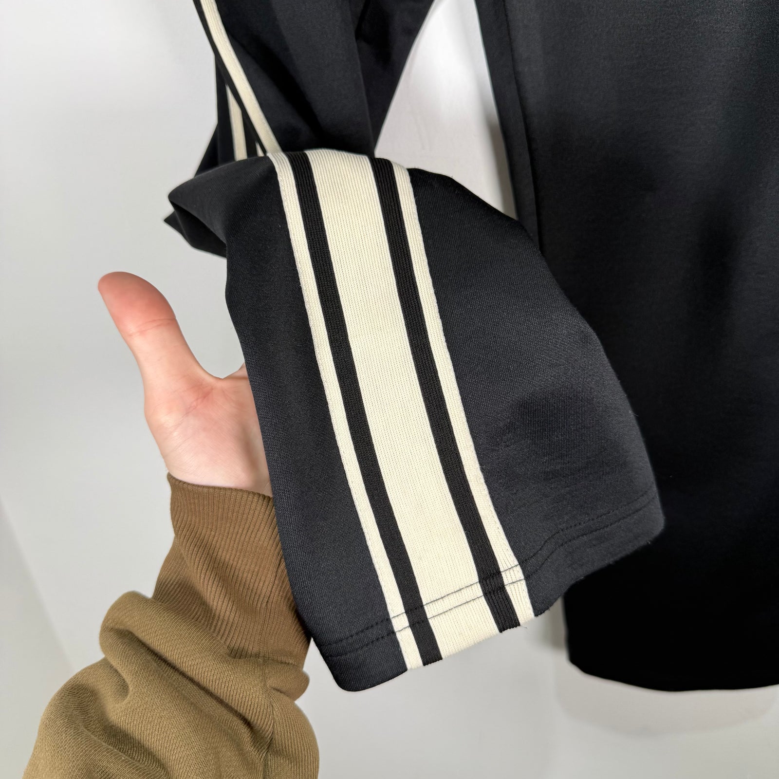 Celine Black Striped Logo Sweatpants Size M