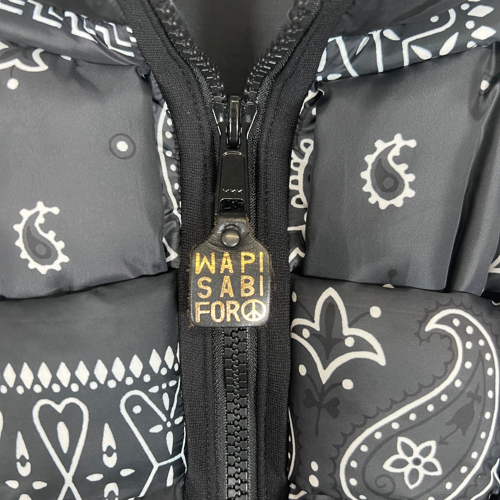 Kapital Black Bandana Kneel Vest Size 3