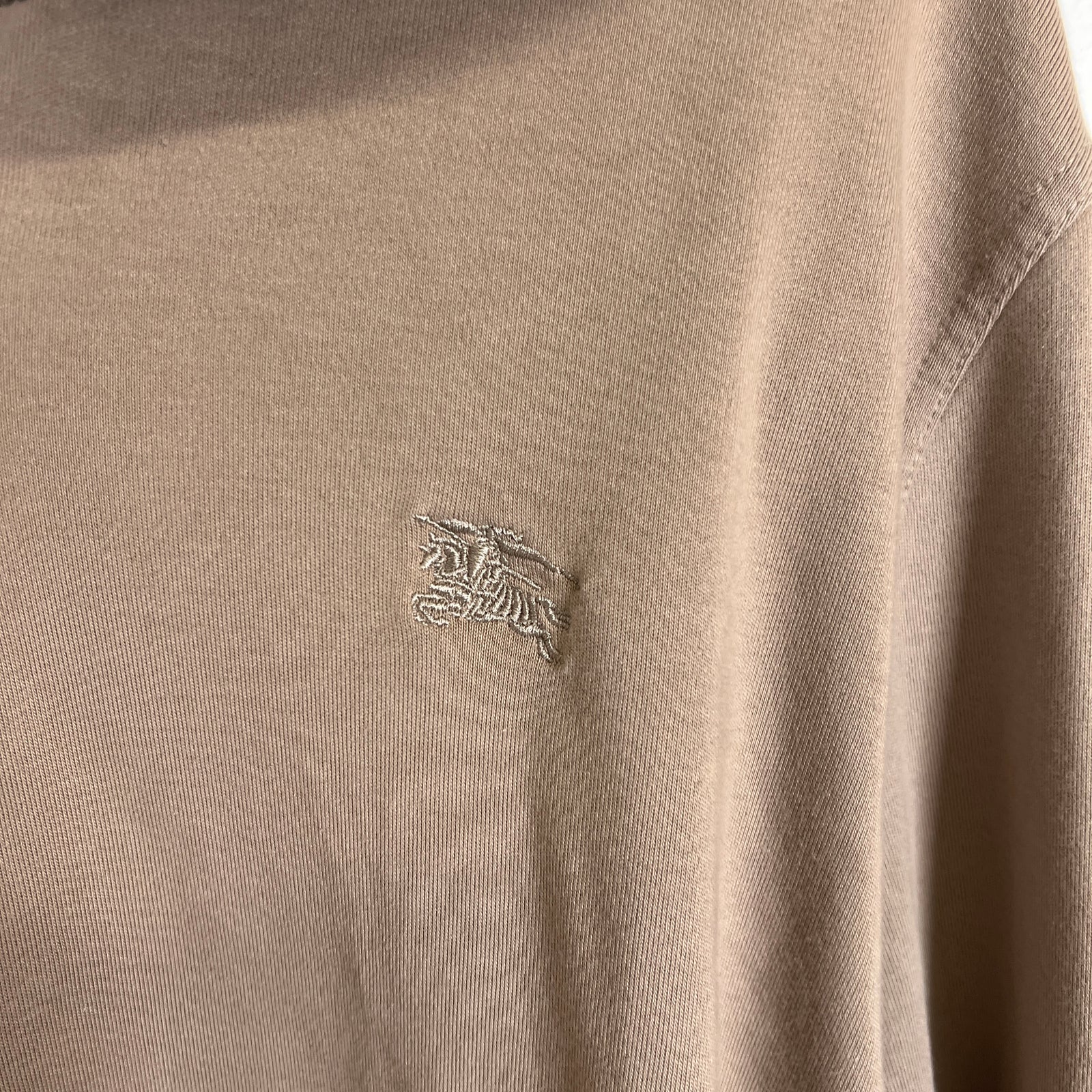 Burberry 1/4 Zip Khaki Fleece XXL