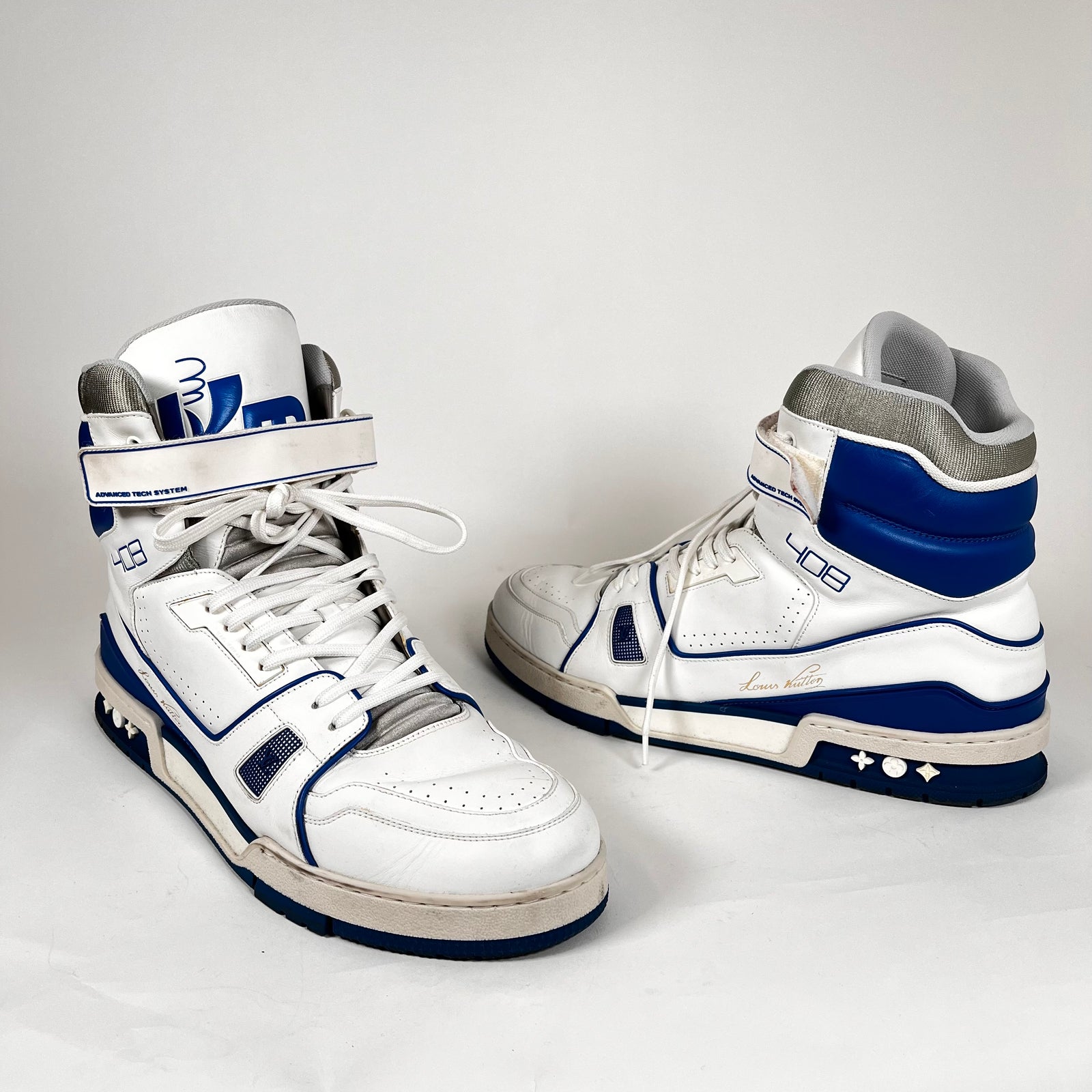 Louis Vuitton Blue High Trainers LV 12