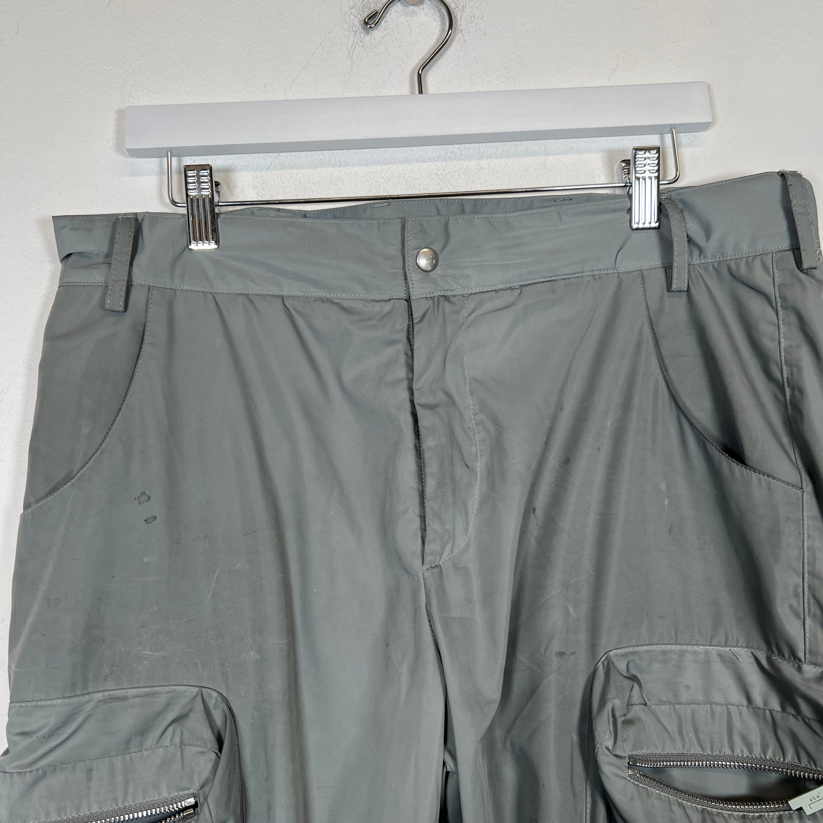 A-Cold-Wall Grey Multi Pocket Cargo Pants Size L