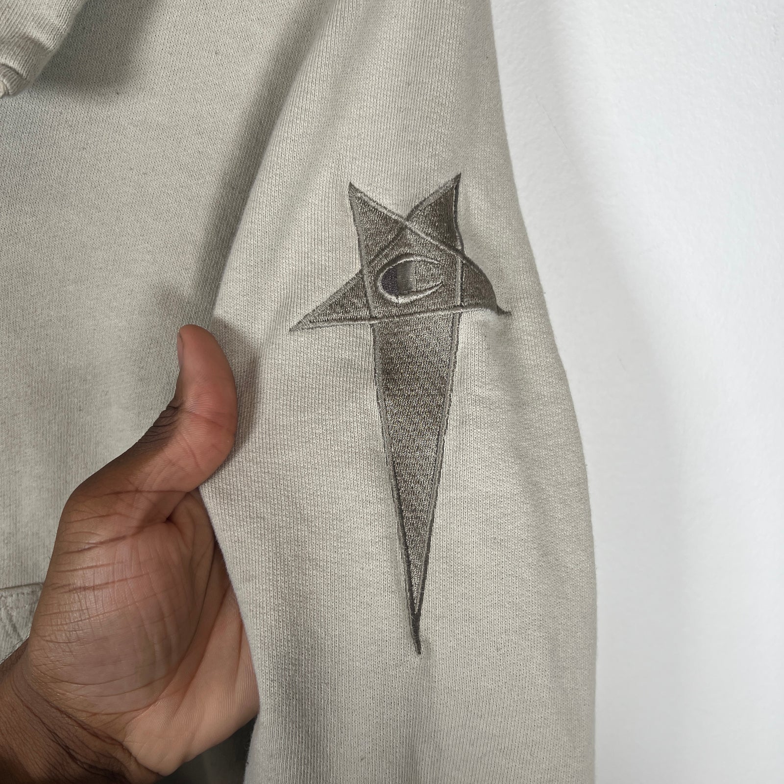 Rick Owens x Champion Cream Mountain Hoodie Size M