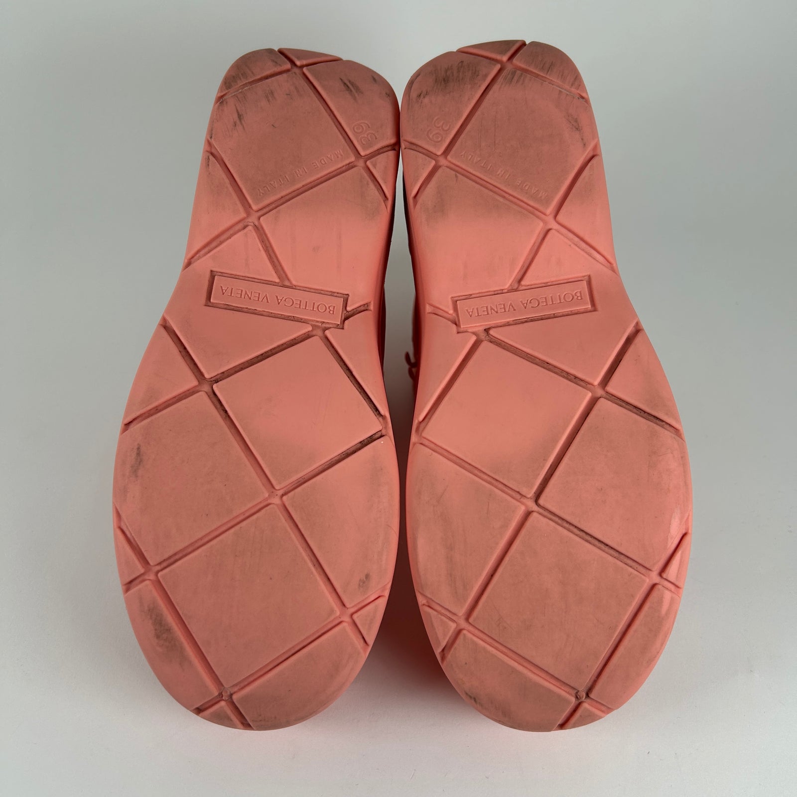 Bottega Veneta Pink Nylon Hiking Boots Size 39