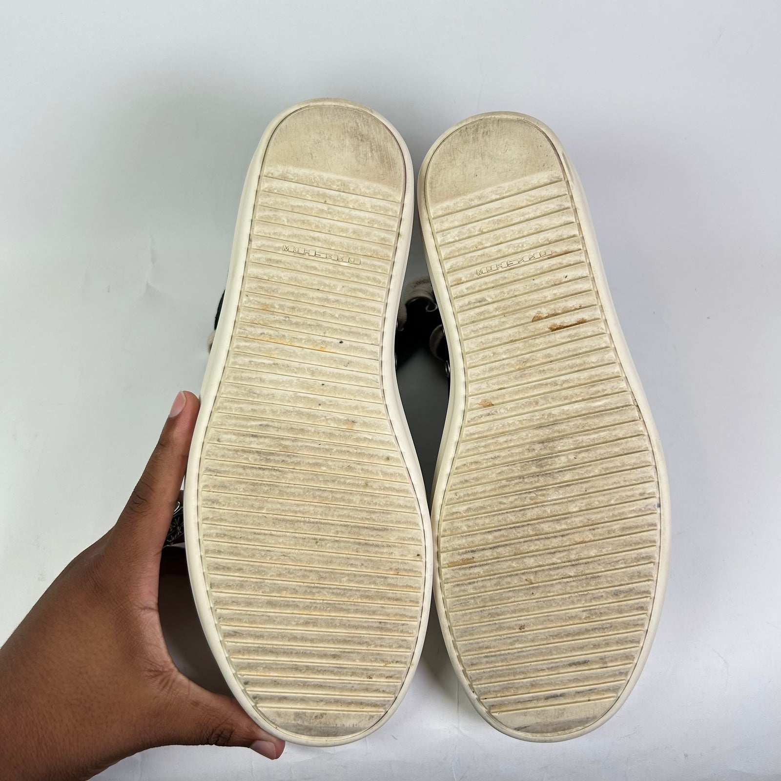 Rick Owens DRKSHDW Canvas High-Top Ramones