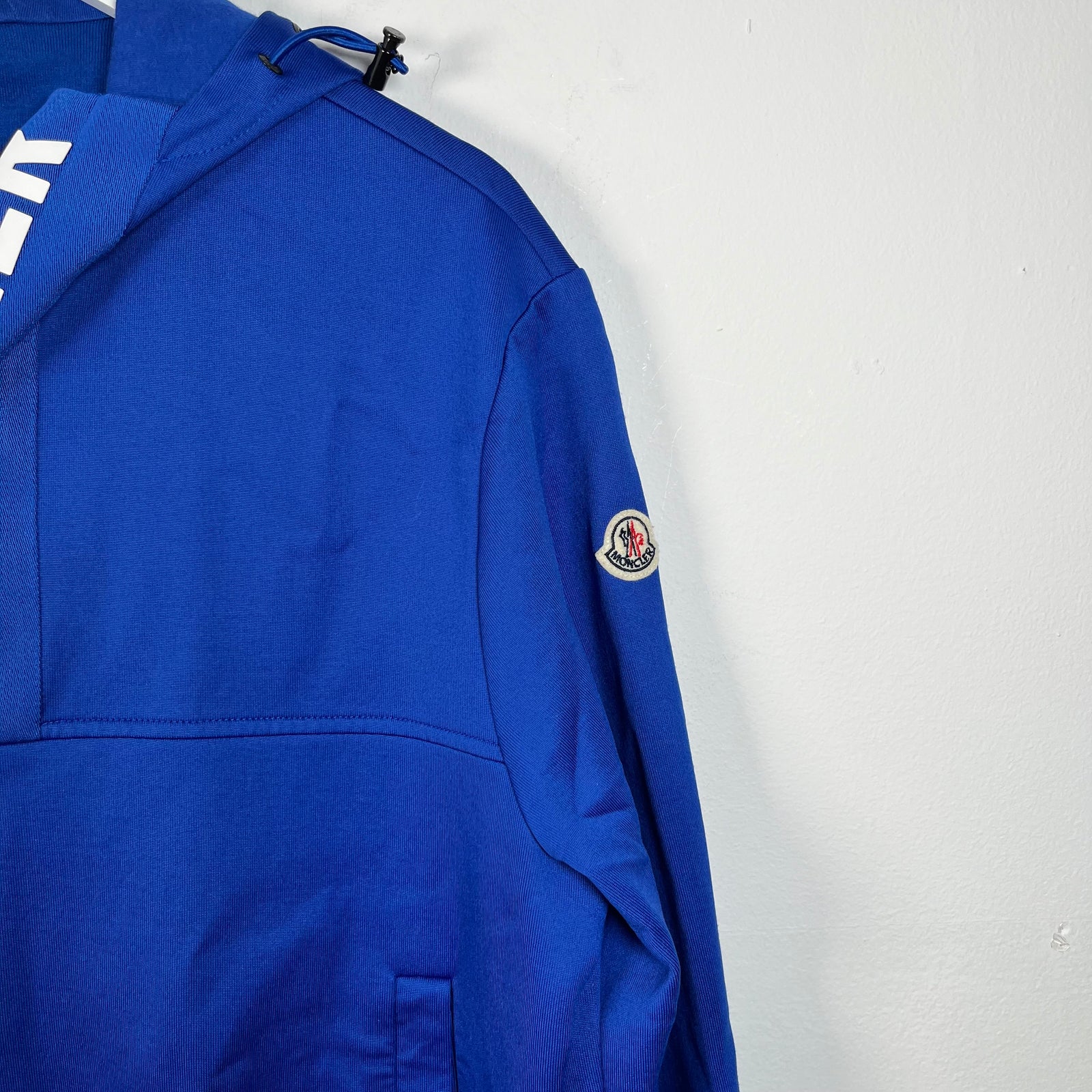 Moncler Blue Spell Out Track Jacket Size XL